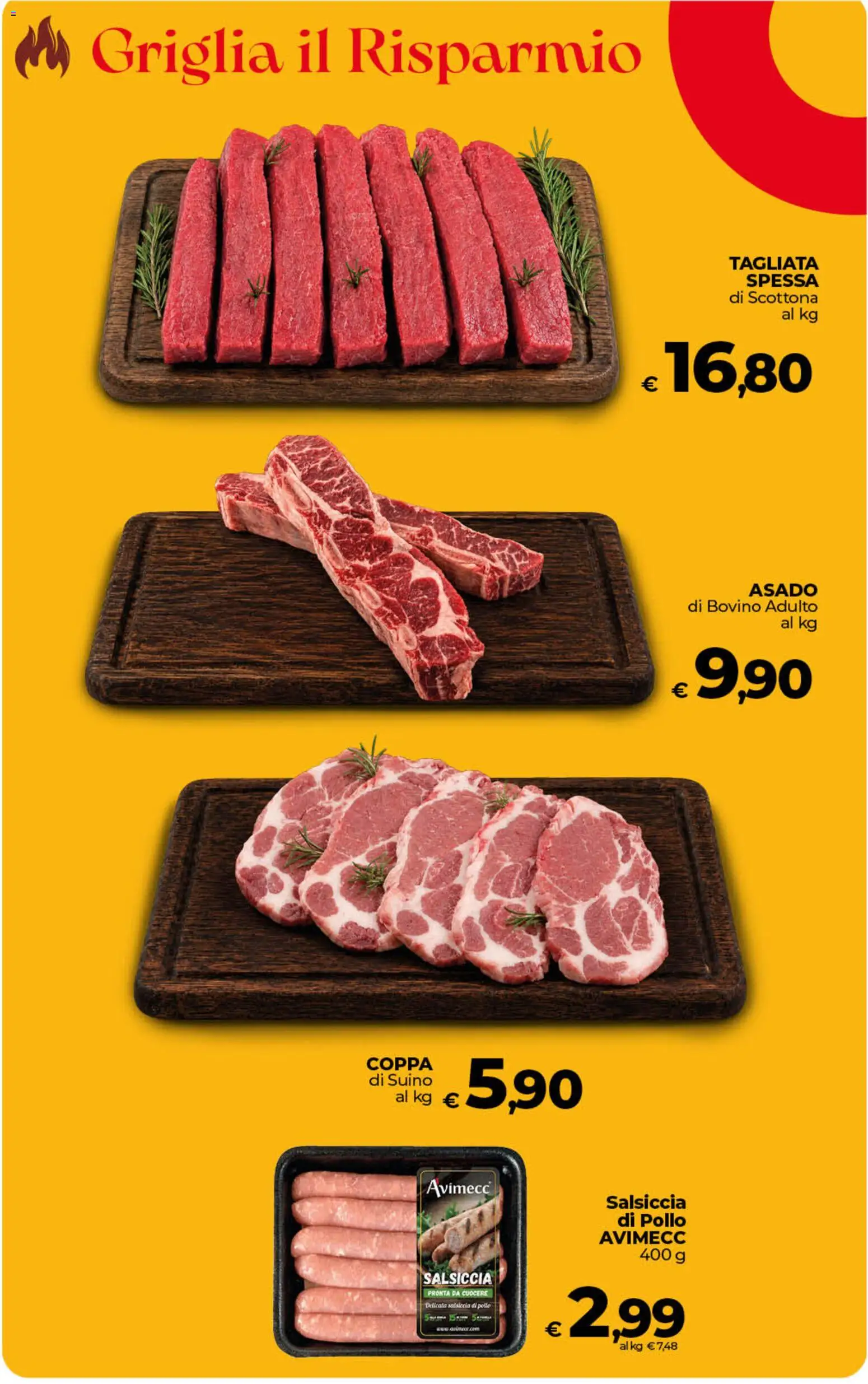 Volantino Ipercoop del 11/08/2026 | Pagina: 27 | Prodotti: Pollo, Suino, Salsiccia, Griglia