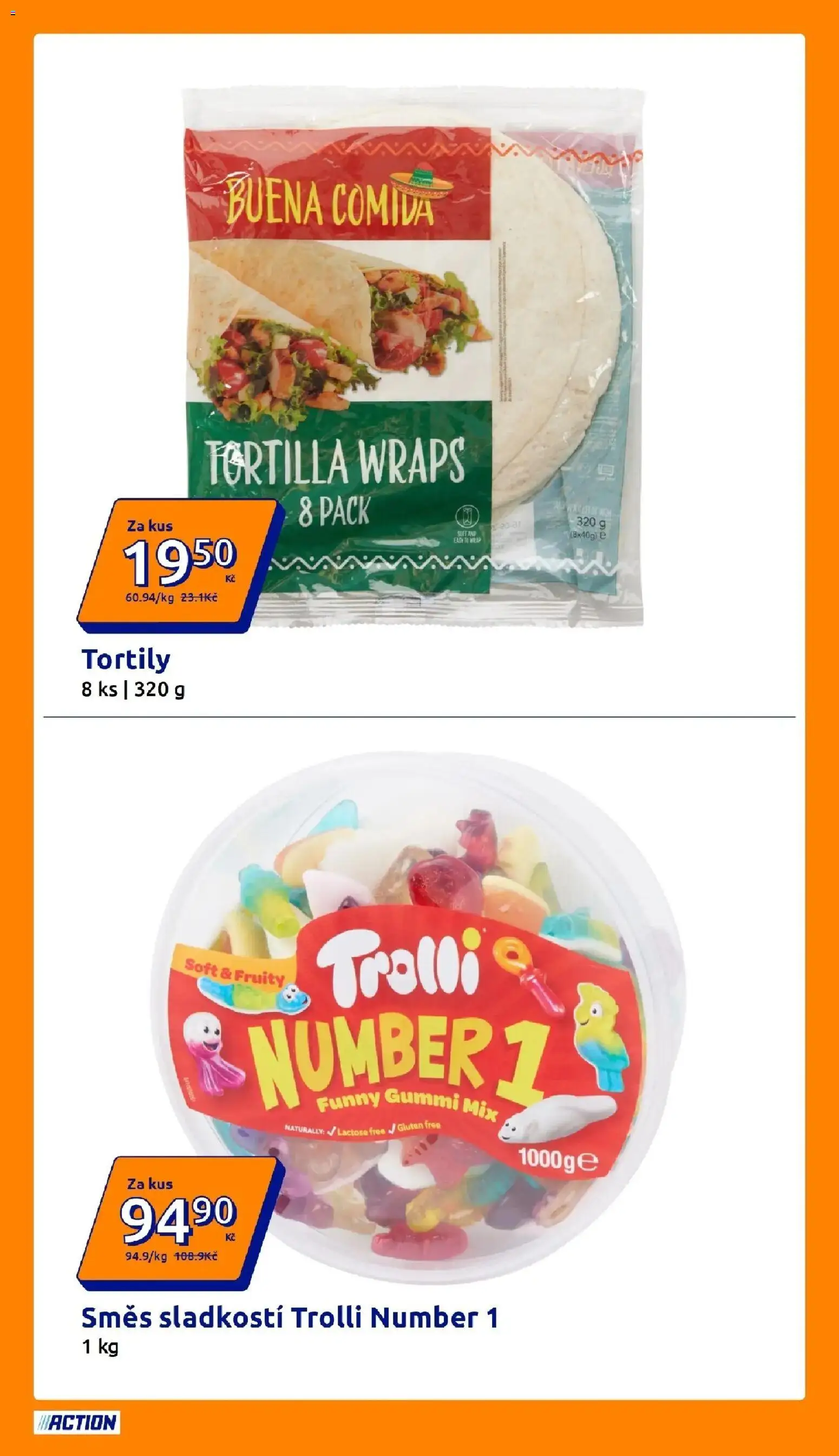 Action leták od 28.10.2026 - Akční leták online | Strana: 2 | Produkty: Tortilla wraps, Sladkosti, Tortilla