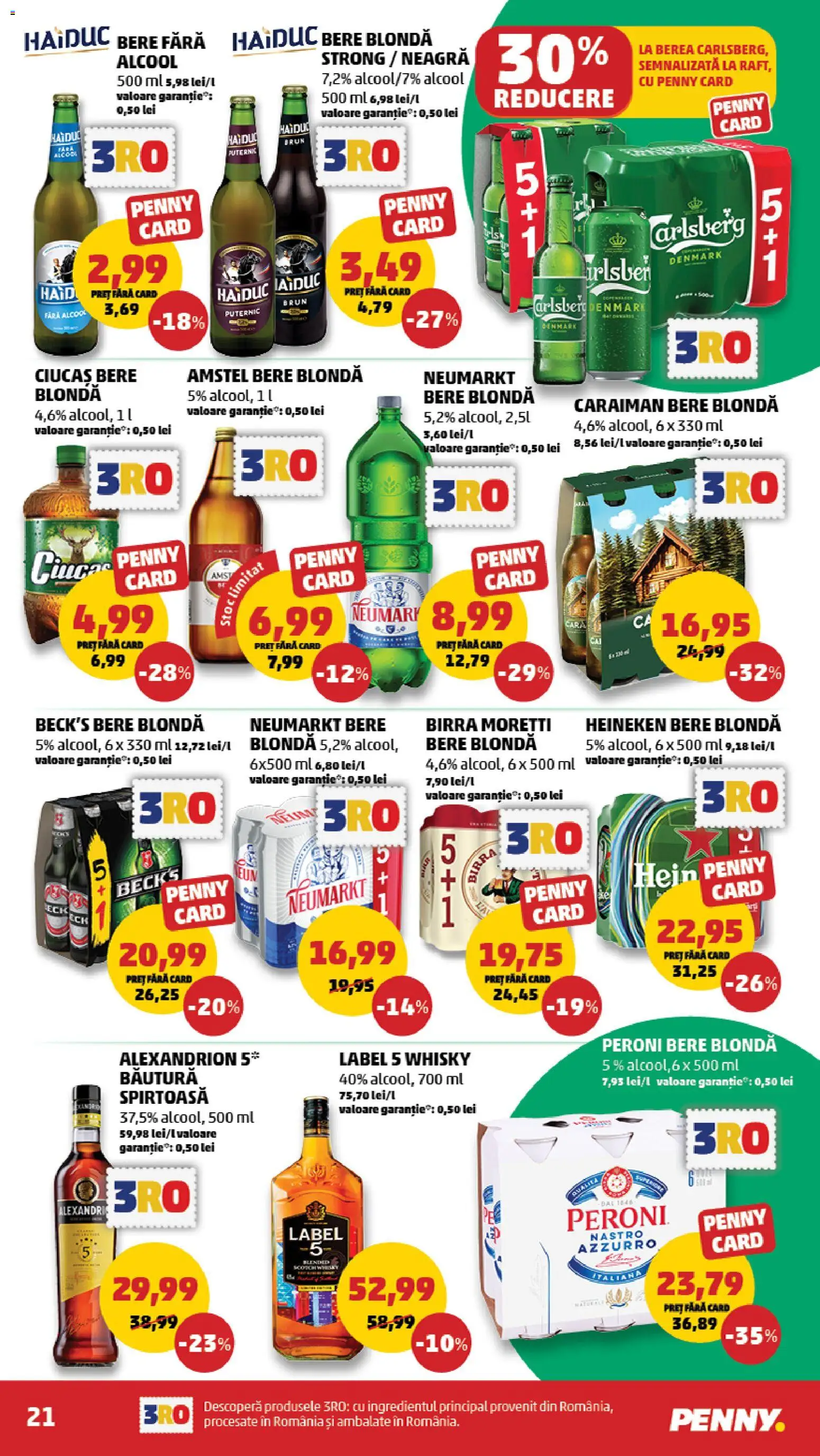 Noul catalog PENNY – valabil de la 23.09.2026 | Pagină: 21 | Produse: Bere fara alcool, Bere