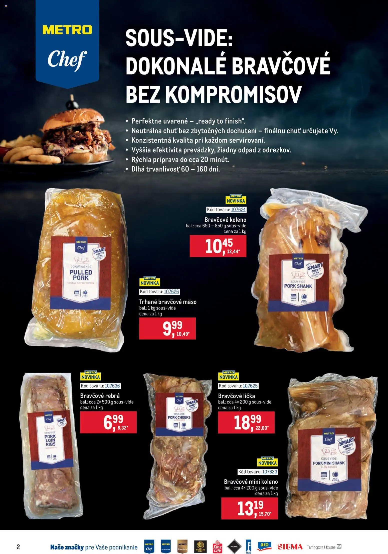 Nové Metro akcie – leták je platný od 20.05.2026 | Strana: 2 | Produkty: Bravčové koleno, Bravčové mäso