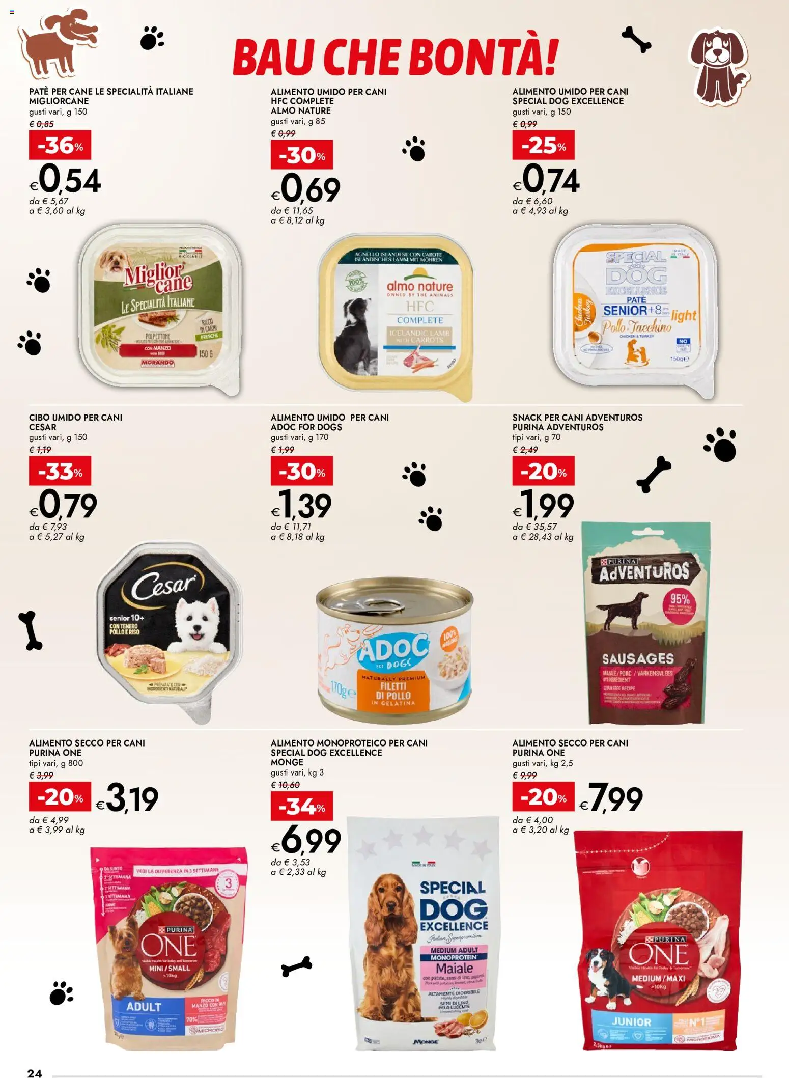 Volantino bennet del 11.06.2026 | Pagina: 24 | Prodotti: Paté, Pollo, Manzo, Agrumi