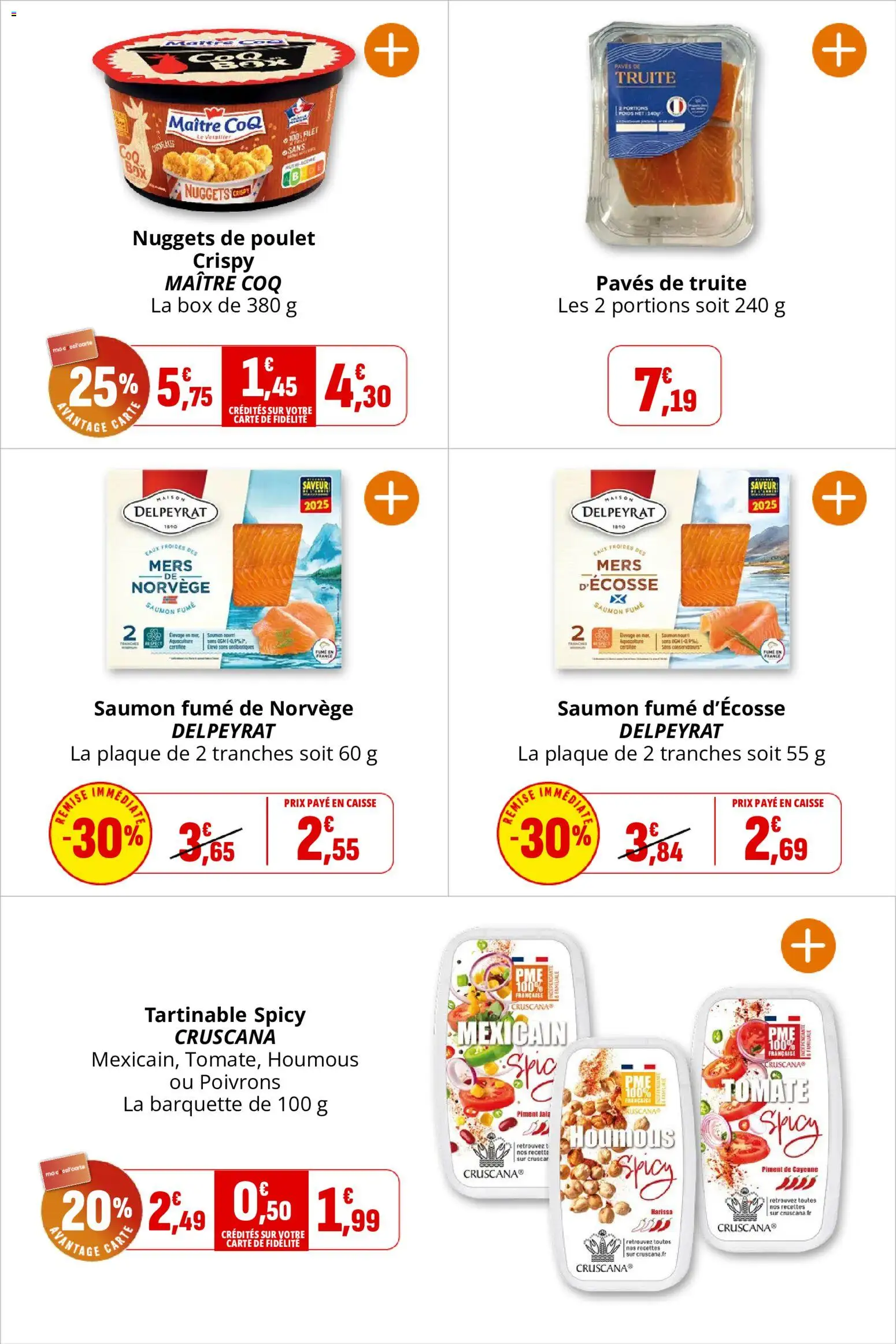 {H1} | Page: 8 | Produits: Nuggets, Harissa, Truite, Poulet