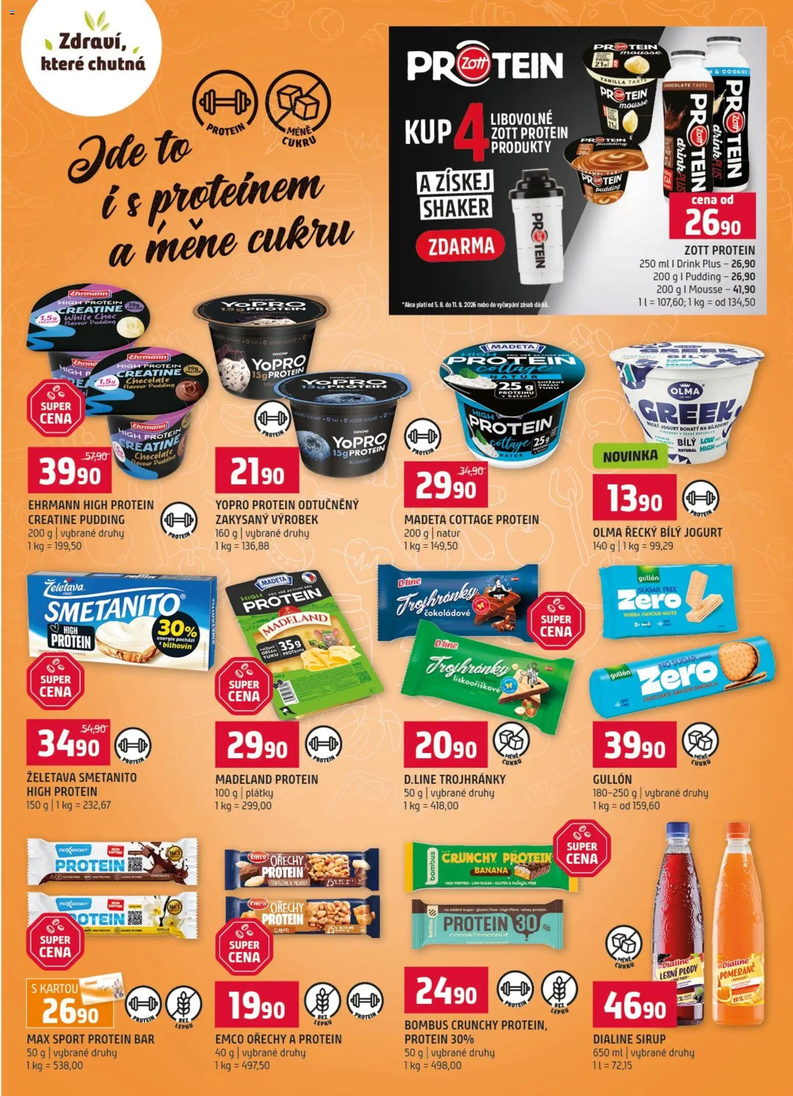 Terno leták od 05.08.2026 | Strana: 7 | Produkty: Protein bar, Sirup, Bílý jogurt, Cottage