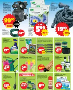 Tokmanni-mainoslehti voimassa 18.05.2026 alkaen | Sivu: 5 | Tuotteet: Puutarhaletku, Multa, Siemenet
