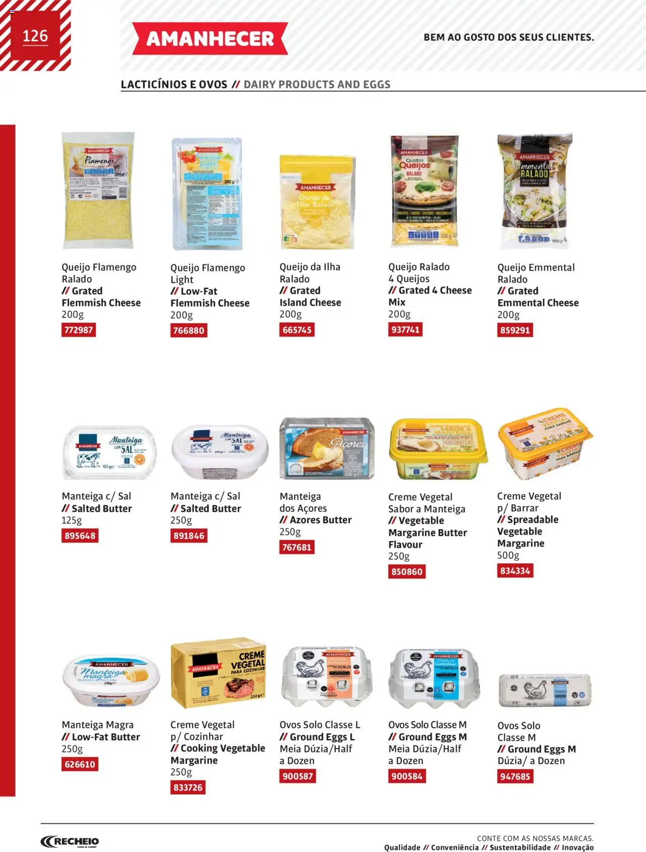 Recheio AS NOSSAS MARCAS │ válido de 19/12/2023 | Página: 126 | Produtos: Sal, Manteiga, Ovos, Creme