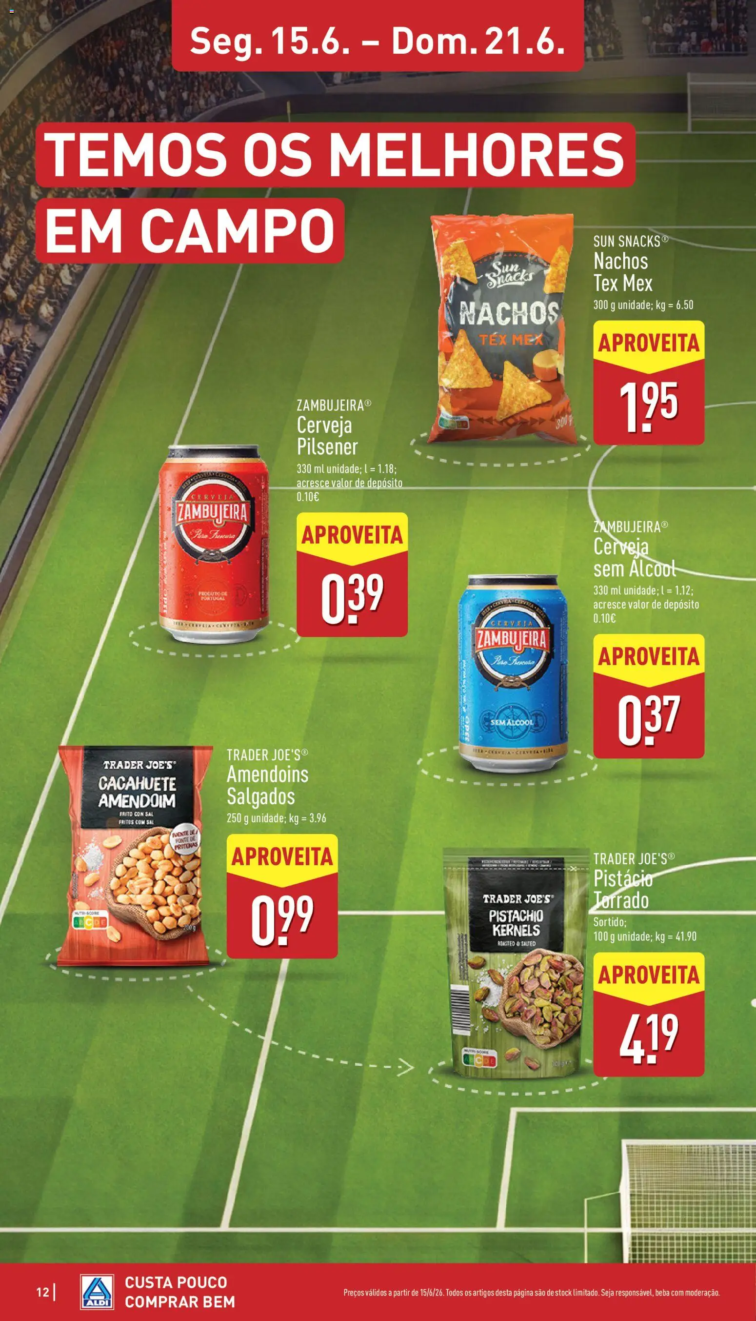 Aldi folheto │ válido de 15.06.2026 | Página: 12 | Produtos: Amendoins, Sal, Cerveja