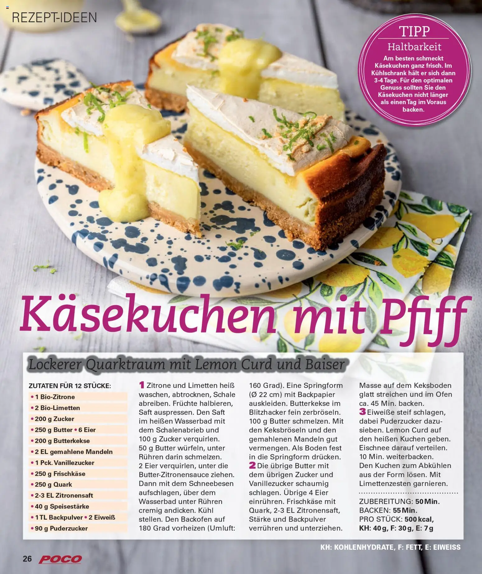 Poco Prospekt Wohnwelt Frühling 2026 – gültig ab 16.02.2026 | Seite: 26 | Produkte: Quark, Butter, Eier, Kuchen