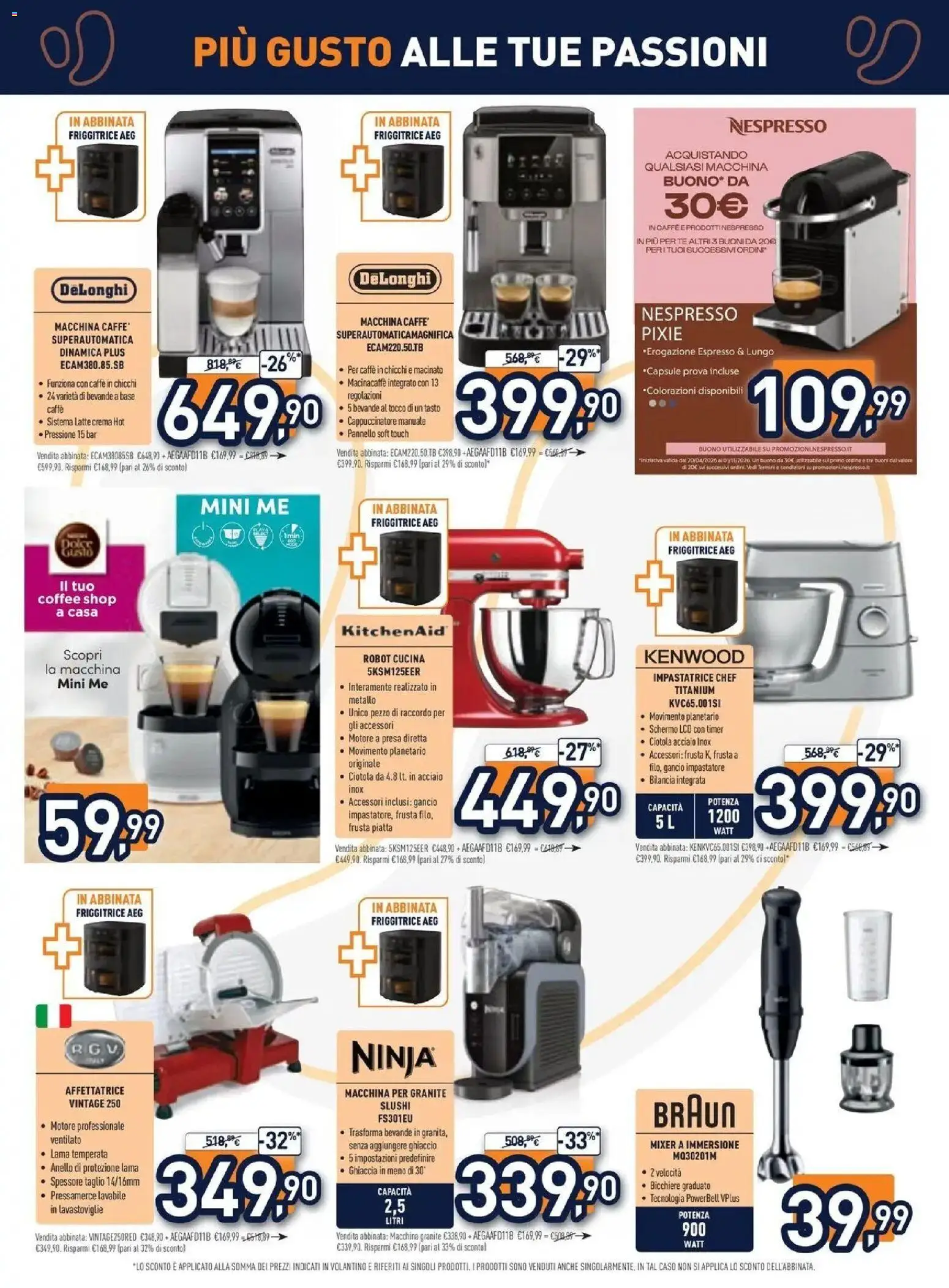 Volantino Unieuro del 12/10/2026 | Pagina: 21 | Prodotti: Taglio, Affettatrice, Mixer, Robot