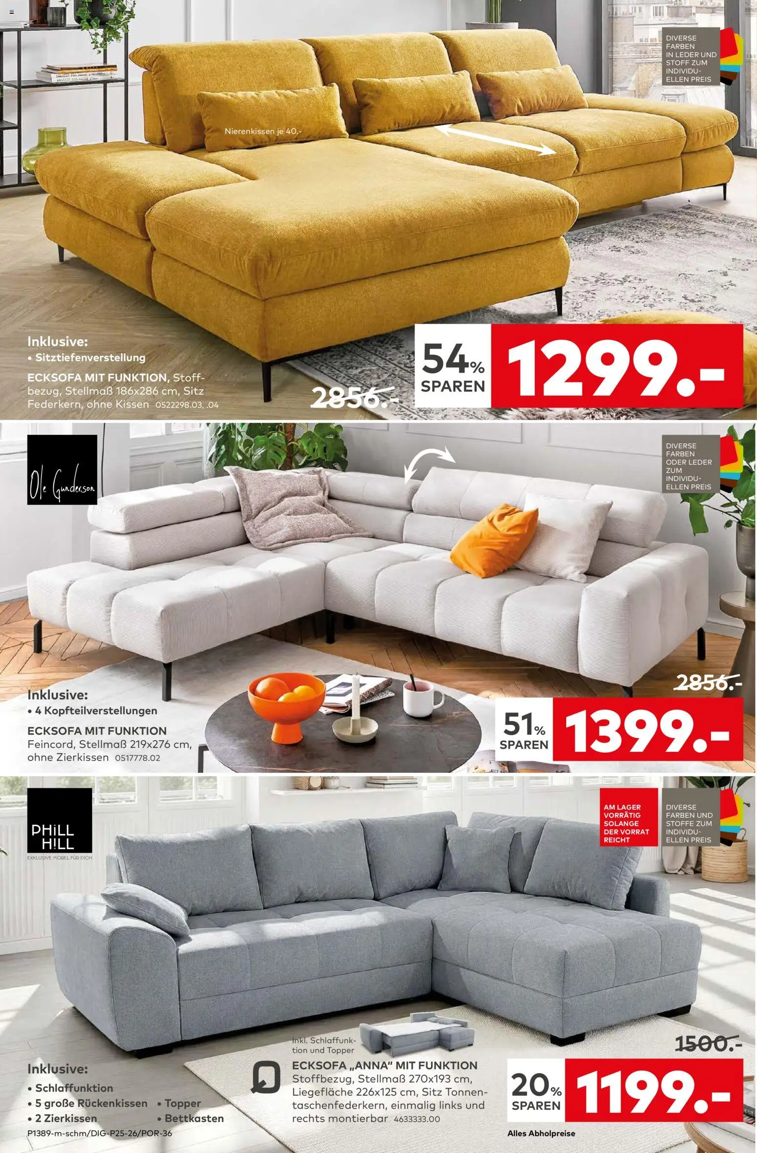 Porta! Prospekt – gültig ab 06.07.2026 | Seite: 4 | Produkte: Ecksofa, Kissen, Topper