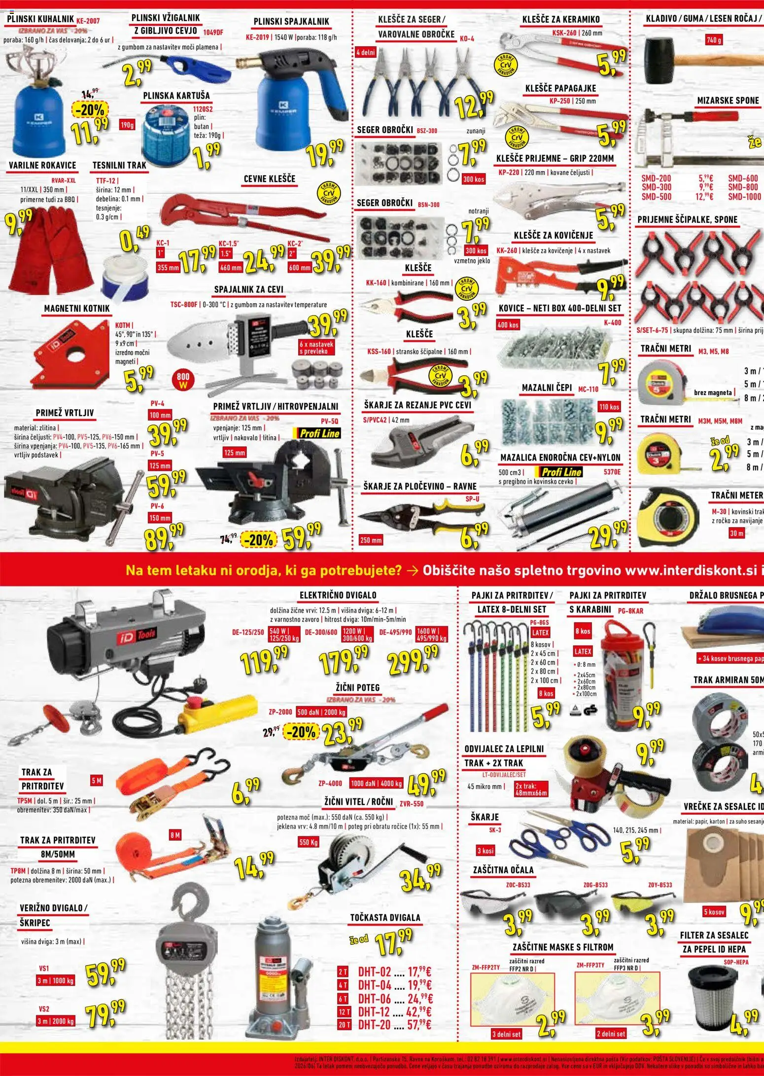 Novi Inter Diskont katalog ponudbe – veljaven od 23.06.2026 | Stran: 2 | Izdelki: Teza, Kuhalnik, Kos, Kladivo