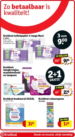 Kruidvat inlegkruisjes, maandverband en tampons, Inlegkruisjes, maandverband en tampons. - Voorbeeld van een folder van Kruidvat, geldig van 05.05.2026 | Pagina: 38