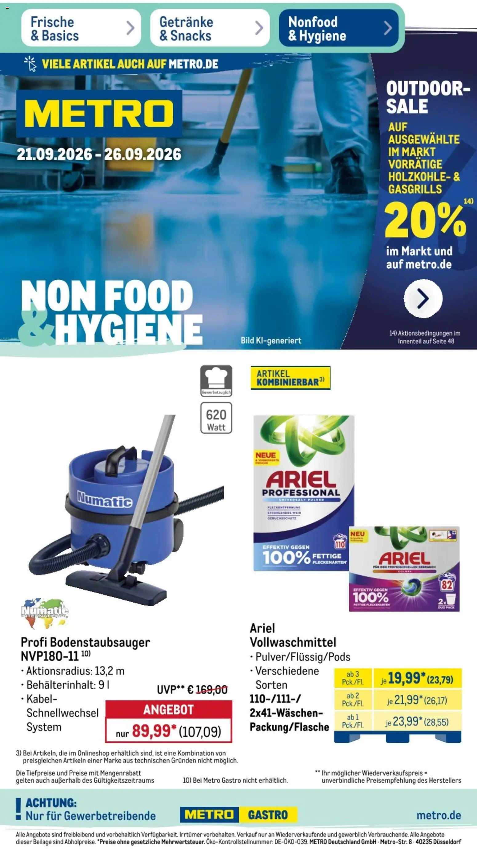 Metro Montag, 21. September Aktionspreise