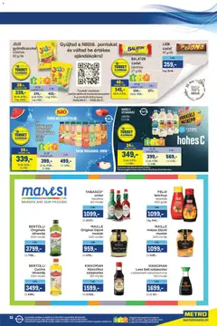 Metro Márkák katalógus 2026/07 - amely érvényes a következő dátumtól: 2026.07.01. | Oldal: 11 | Termékek: Szójaszósz, Hohes c, Ketchup, Szósz