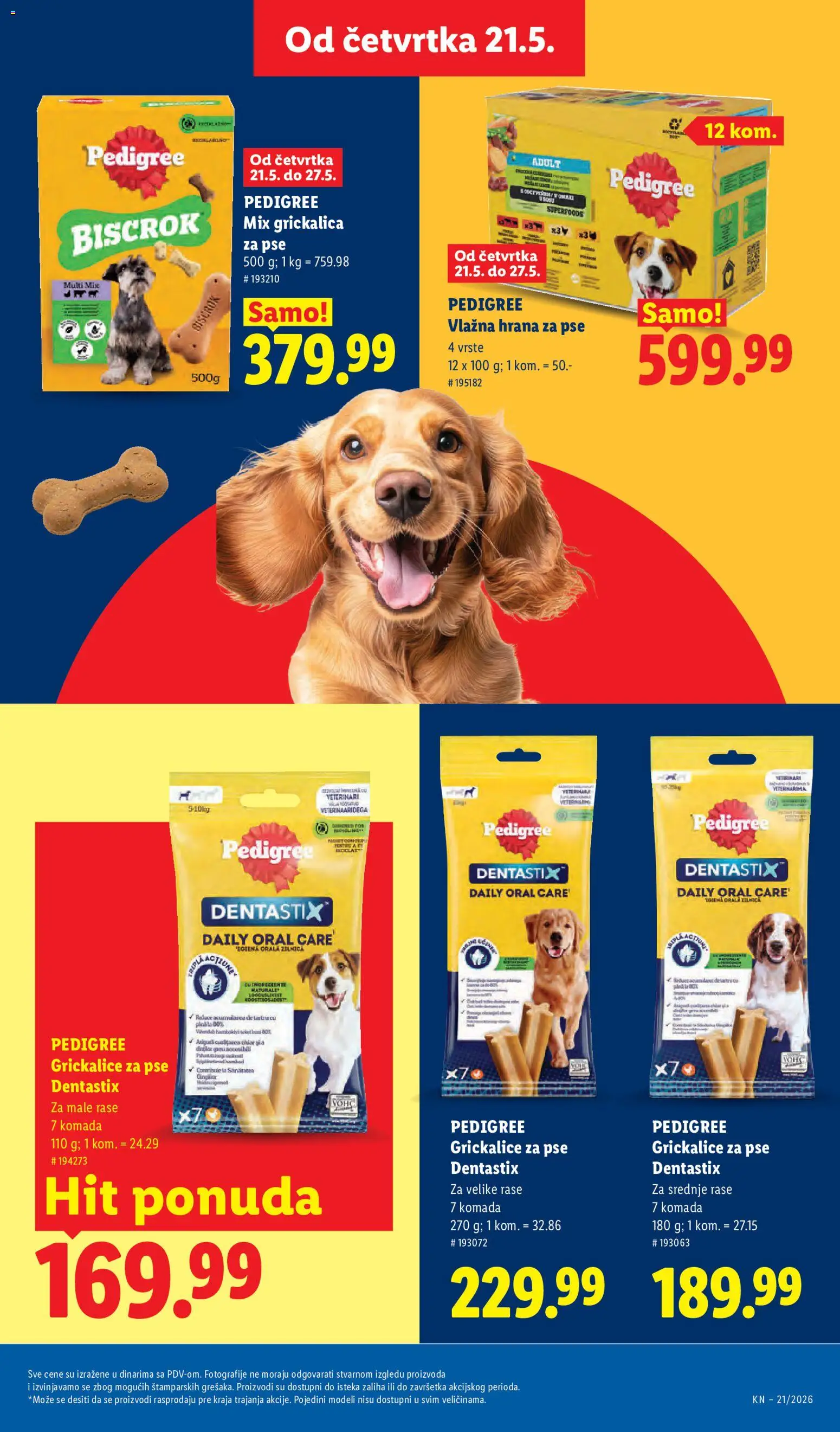 Lidl katalog - važi od 21.05.2026 | Strana: 41 | Proizvode: Pedigree, Hrana za pse