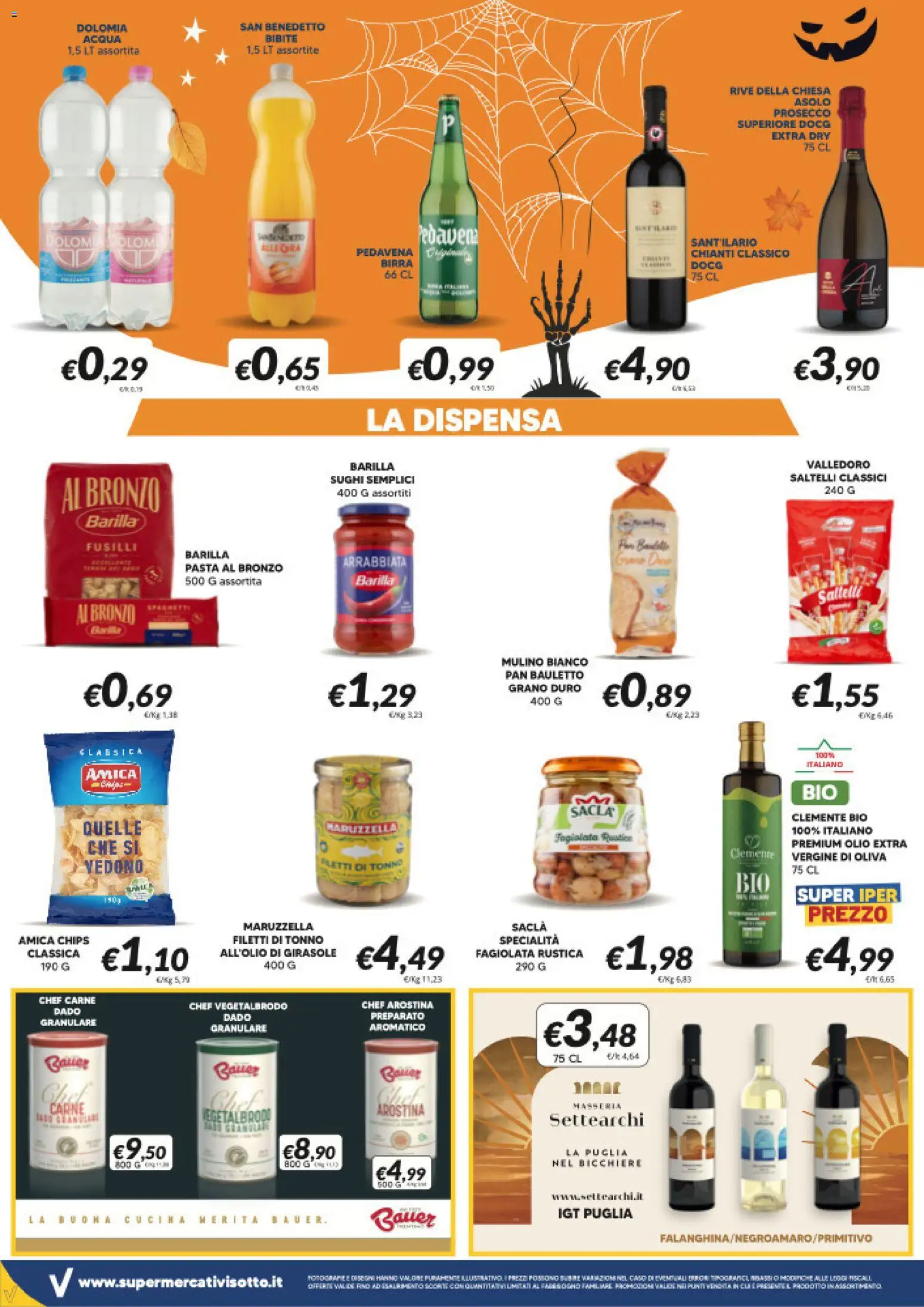 Volantino Visotto del 21/10/2026 | Pagina: 6 | Prodotti: Pasta, Barilla, Bicchiere, Carne