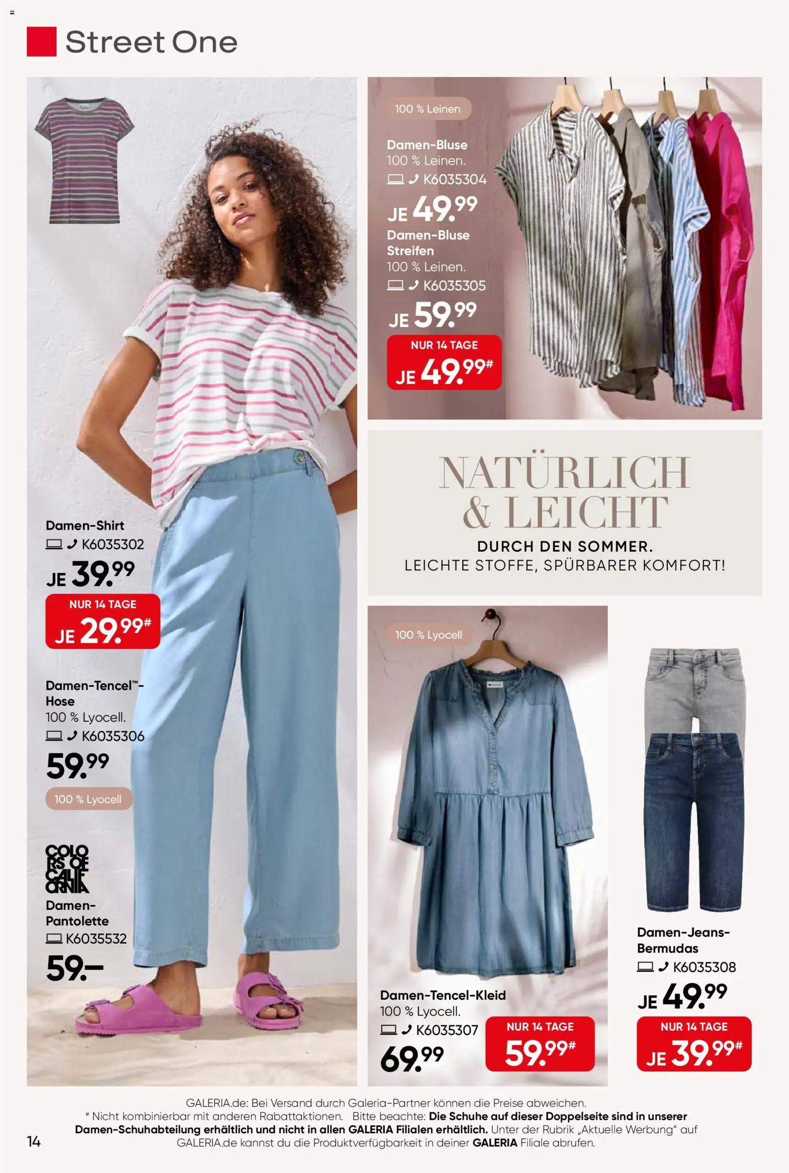 Galeria Karstadt Kaufhof Prospekt – gültig ab 27.05.2026 | Seite: 14 | Produkte: Hose