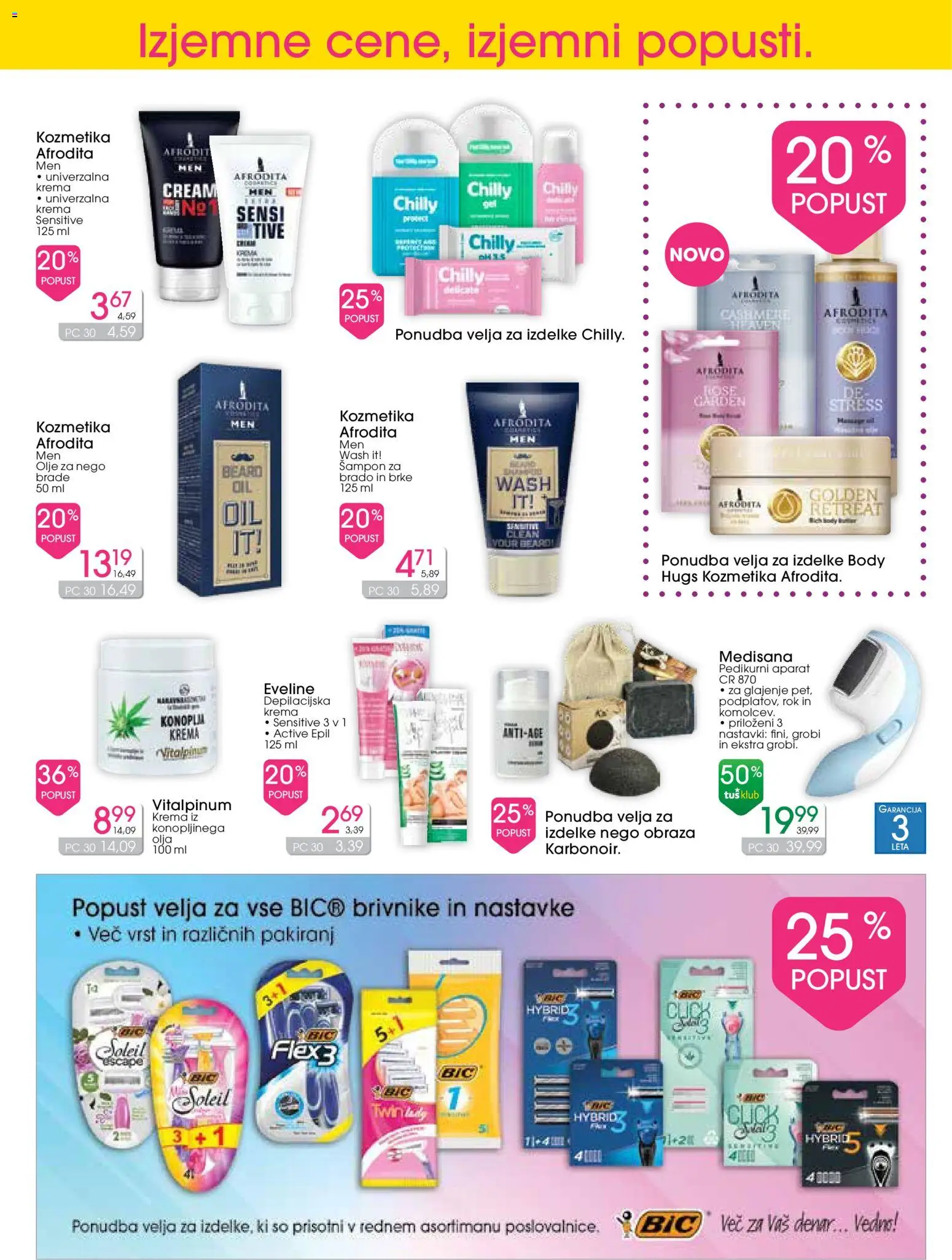Novi Tuš drogerija katalog ponudbe – veljaven od 15.04.2026 | Stran: 7 | Izdelki: Univerzalna krema, Sampon, Krema, Olje