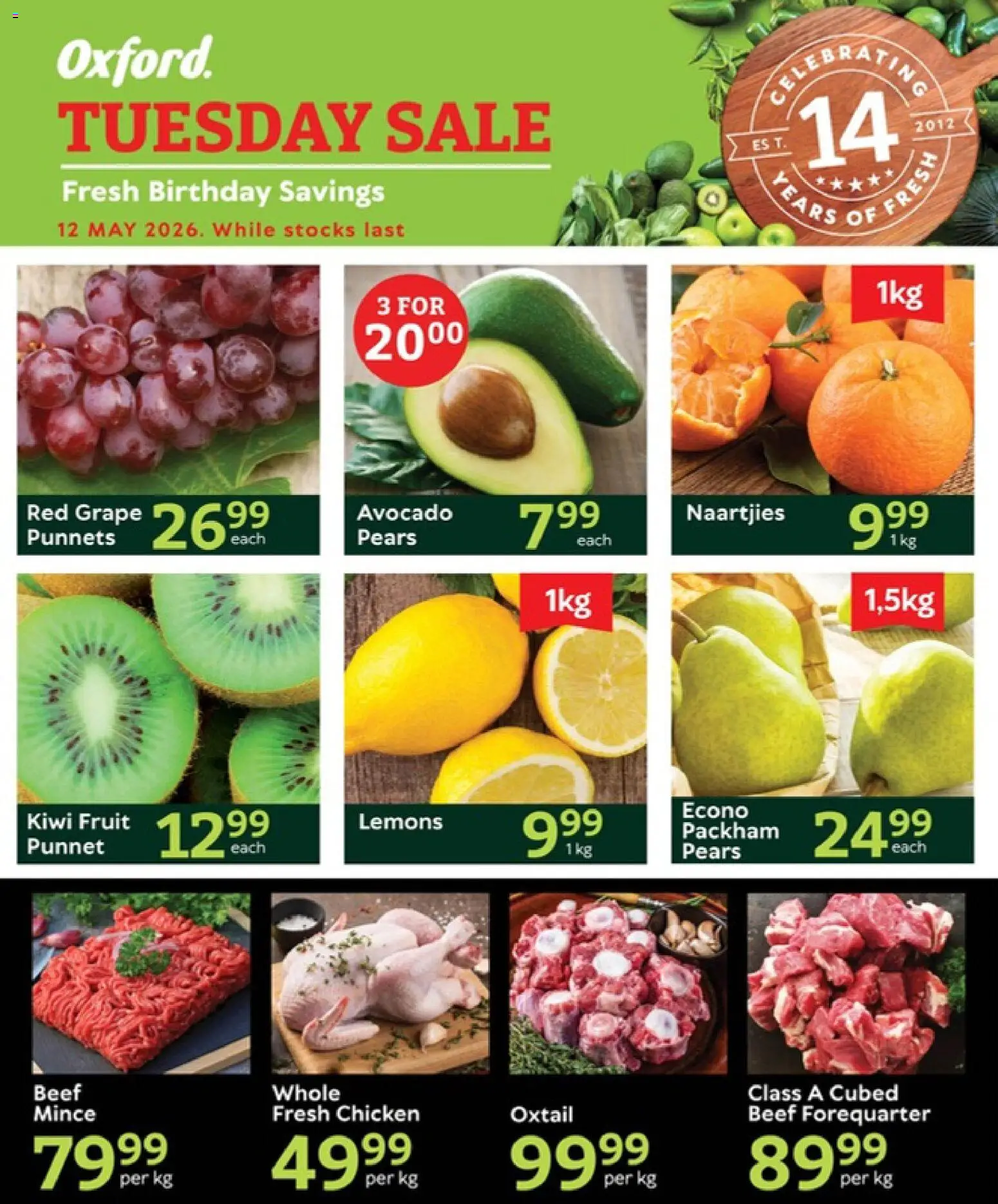 Oxford Freshmarket Tuesday Sale | 12/05/2026 | How to get a limited discount? Save today! | South Africa