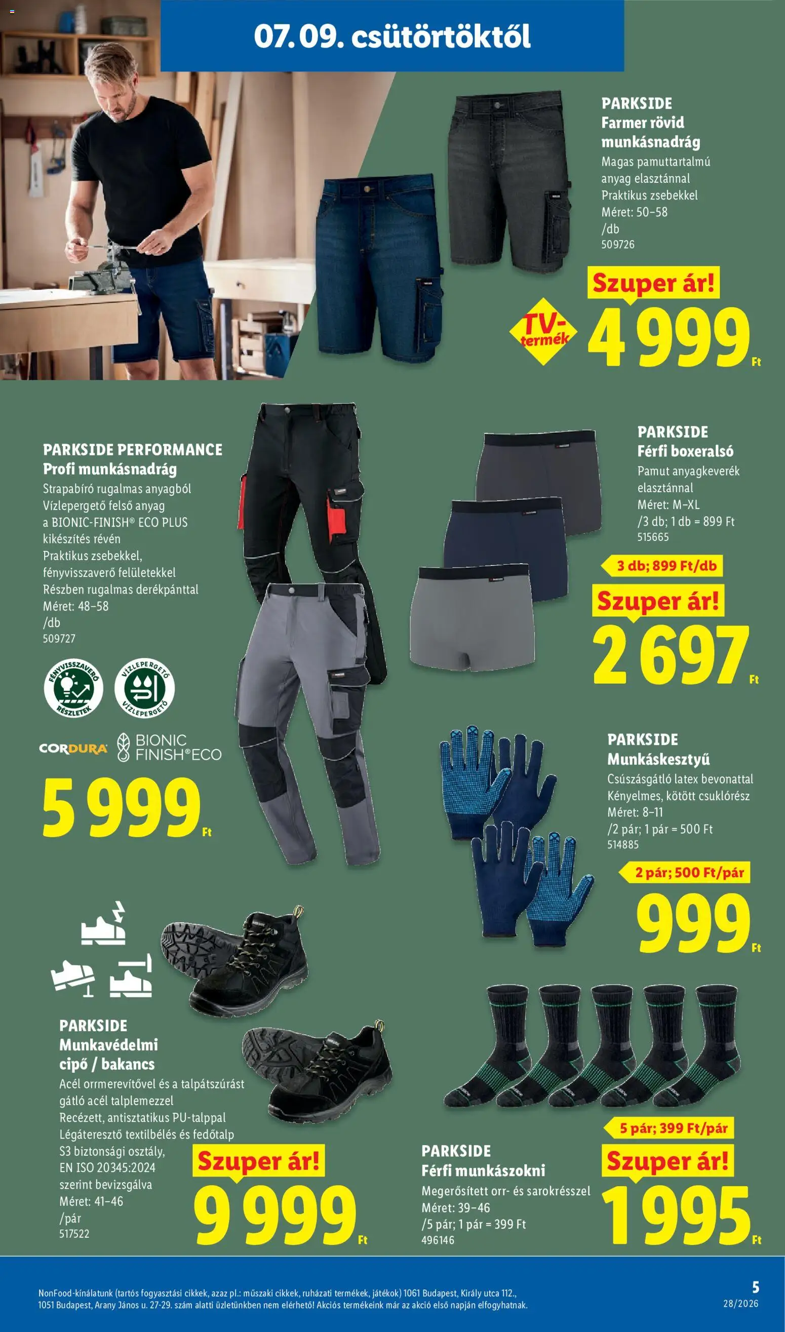 Lidl akciós ujság - amely érvényes a következő dátumtól: 2026.07.09. | Oldal: 5