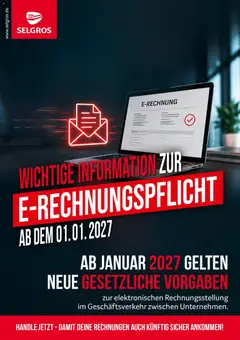 Selgros E-Rechnungen ab 15.10.2026 gültig