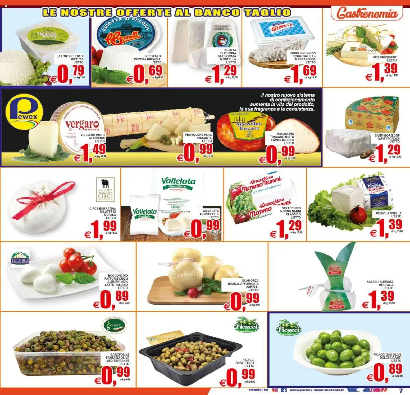 Volantino Pewex del 19/06/2026 | Pagina: 7 | Prodotti: Latte, Ricotta, Robiola, Fragranza