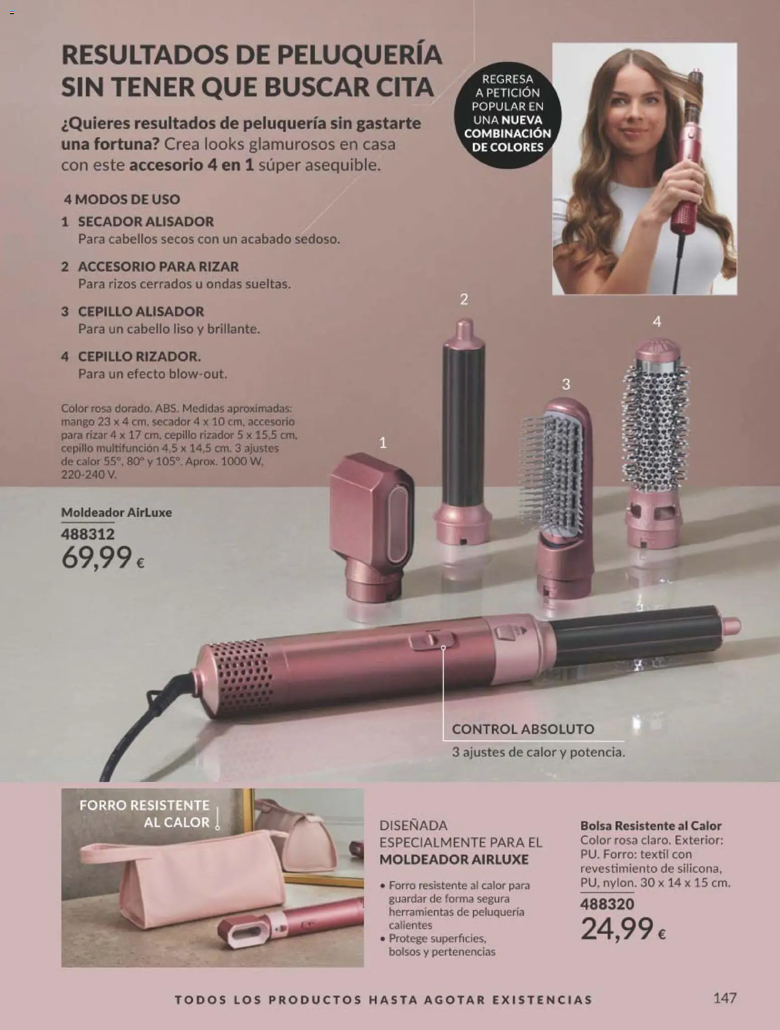 Catálogo AVON campaña 9 │ válido desde el 01/09/2026 | Página: 147 | Productos: Cepillo, Herramientas, Bolsa, Mango