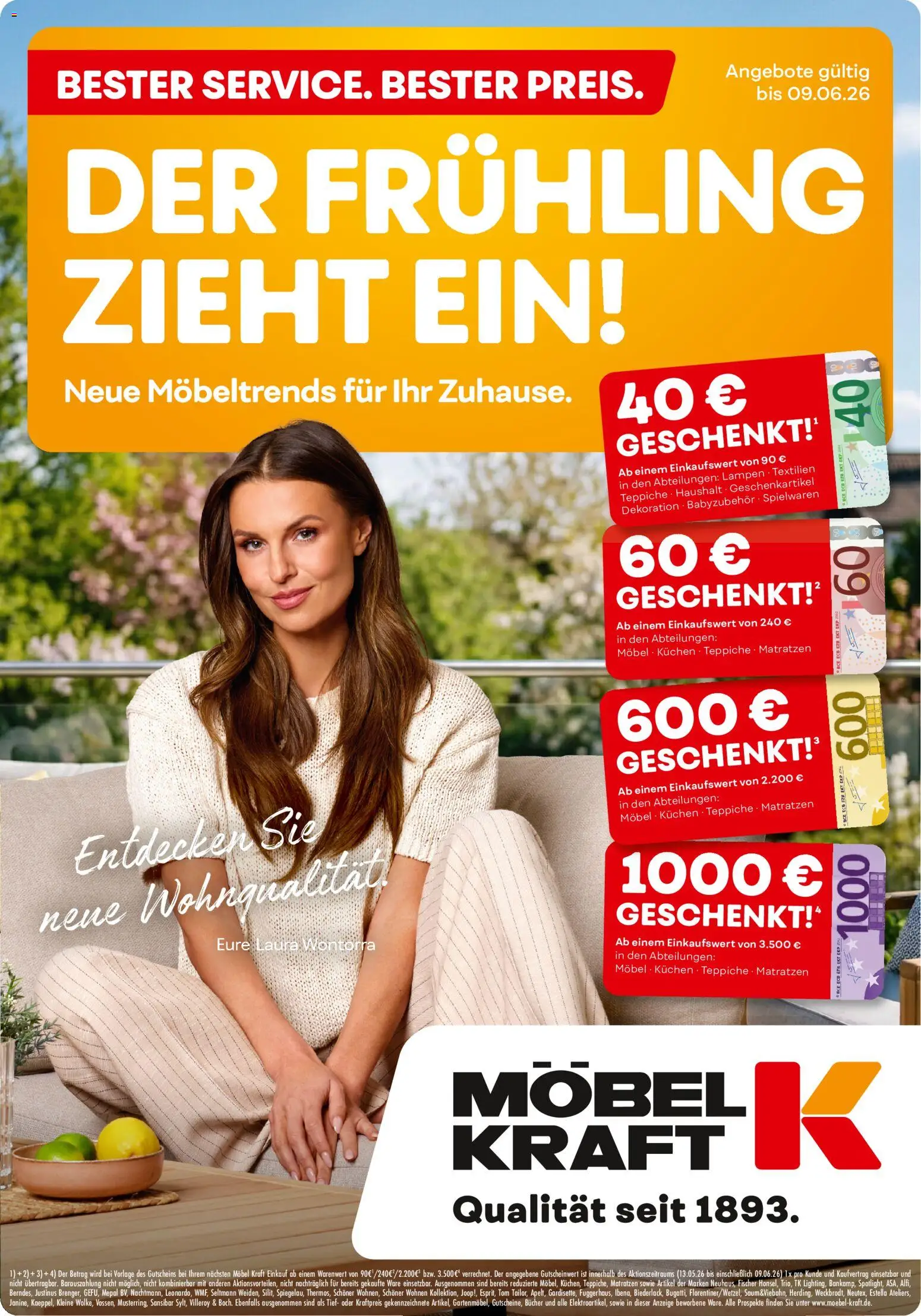 Möbel Kraft Prospekt – gültig ab 20.05.2026 | Seite: 1 | Produkte: Kuchen
