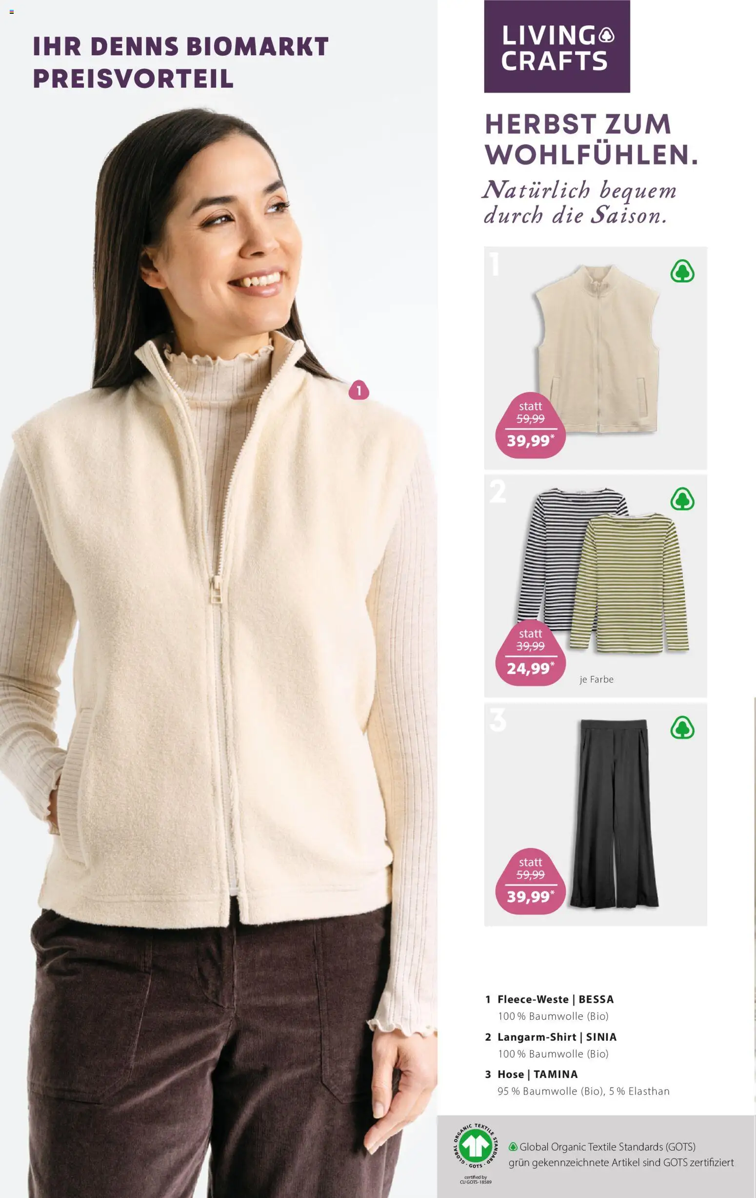 Denns BioMarkt Angebote – gültig ab 21.10.2026 | Seite: 14 | Produkte: Langarmshirt, Hose