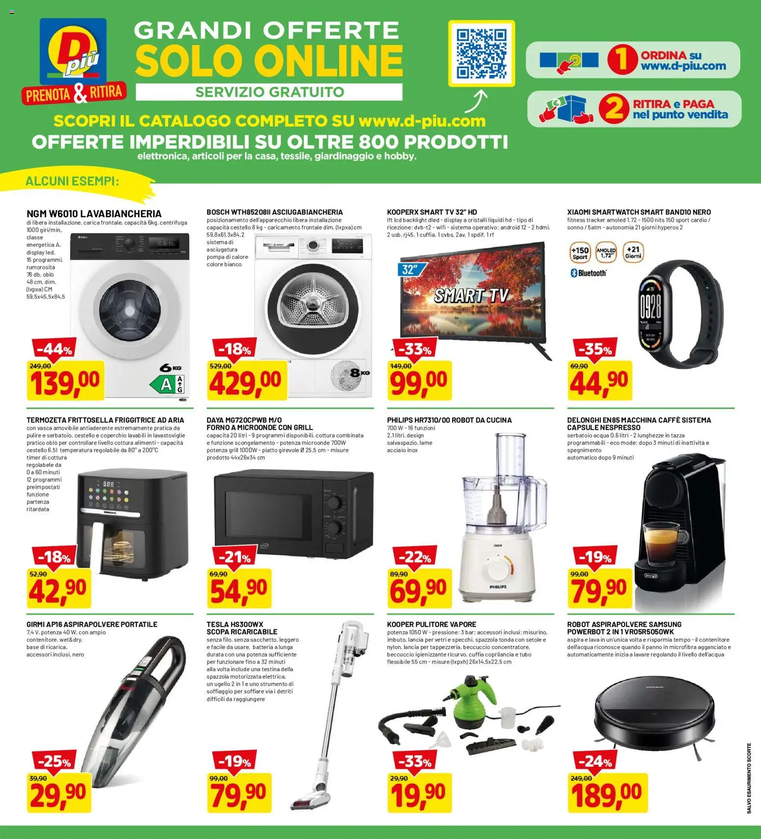 Volantino D Più del 01/10/2026 | Pagina: 19 | Prodotti: Centrifuga, Tubo, Lavastoviglie, Robot