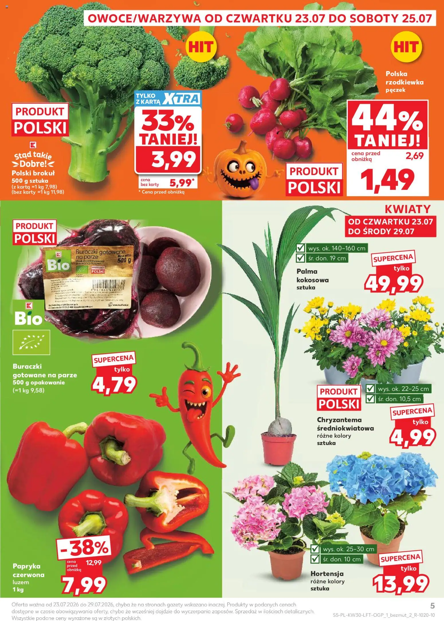 Kaufland Polsko leták od 23.07.2026 | Strana: 5 | Produkty: Karty