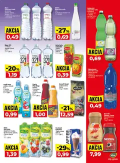 Klas leták platný od 21.09.2026 | Strana: 22 | Produkty: Káva, Instantná káva, Minerálna voda, Limonáda