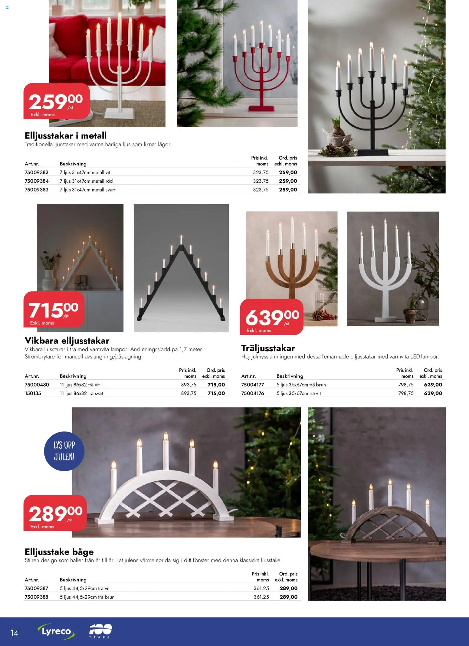 Lyreco reklamblad aktuell från 16/09/2026 | Sida: 14 | Produkter: Ljus