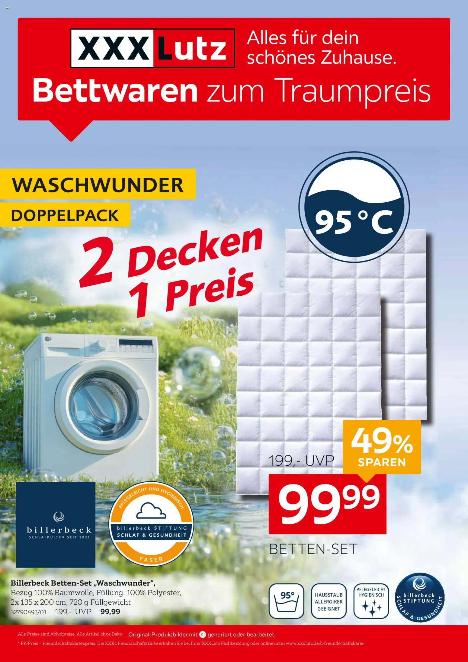 XXXLutz Bettwaren zum Traumpreis – gültig ab 17.10.2026 | Seite: 1 | Produkte: Kissen, Kopfkissen