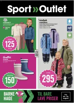 Forhåndsvisning av Sport Outlet kundeavis gyldig fra 04/08/2026