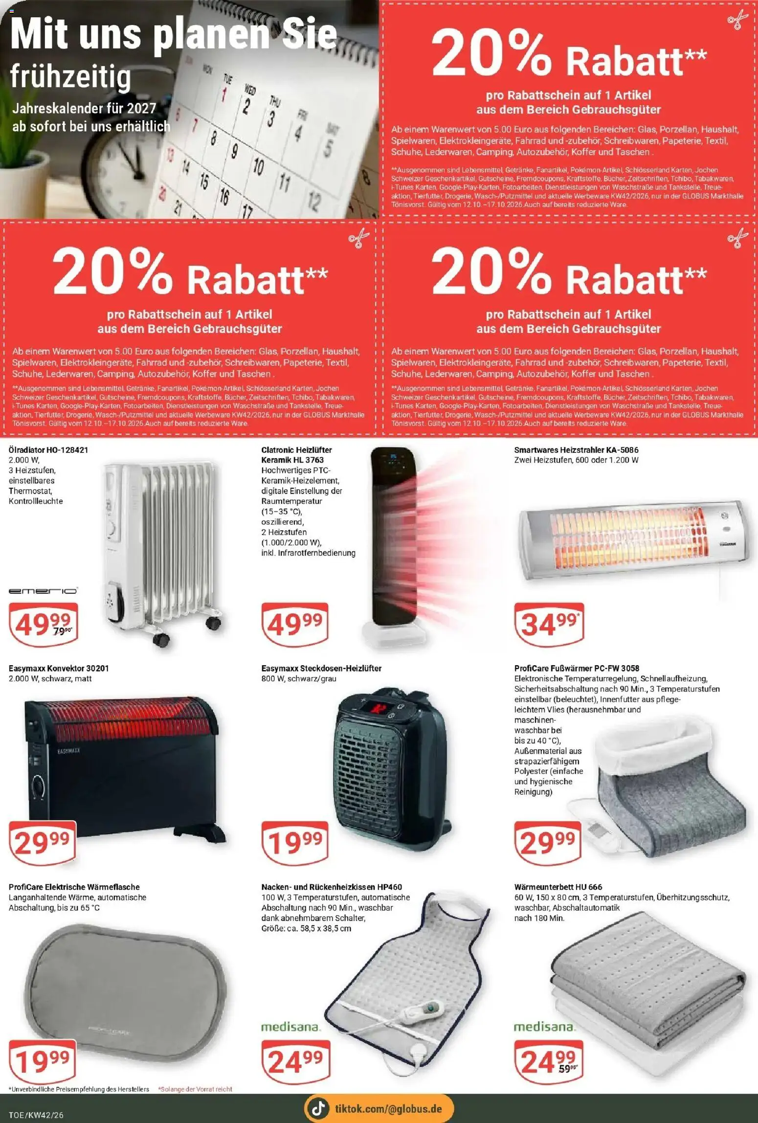 Globus Prospekt Tönisvorst (ab 12.10.2026) » Angebote online | Seite: 28 | Produkte: Taschen, Koffer