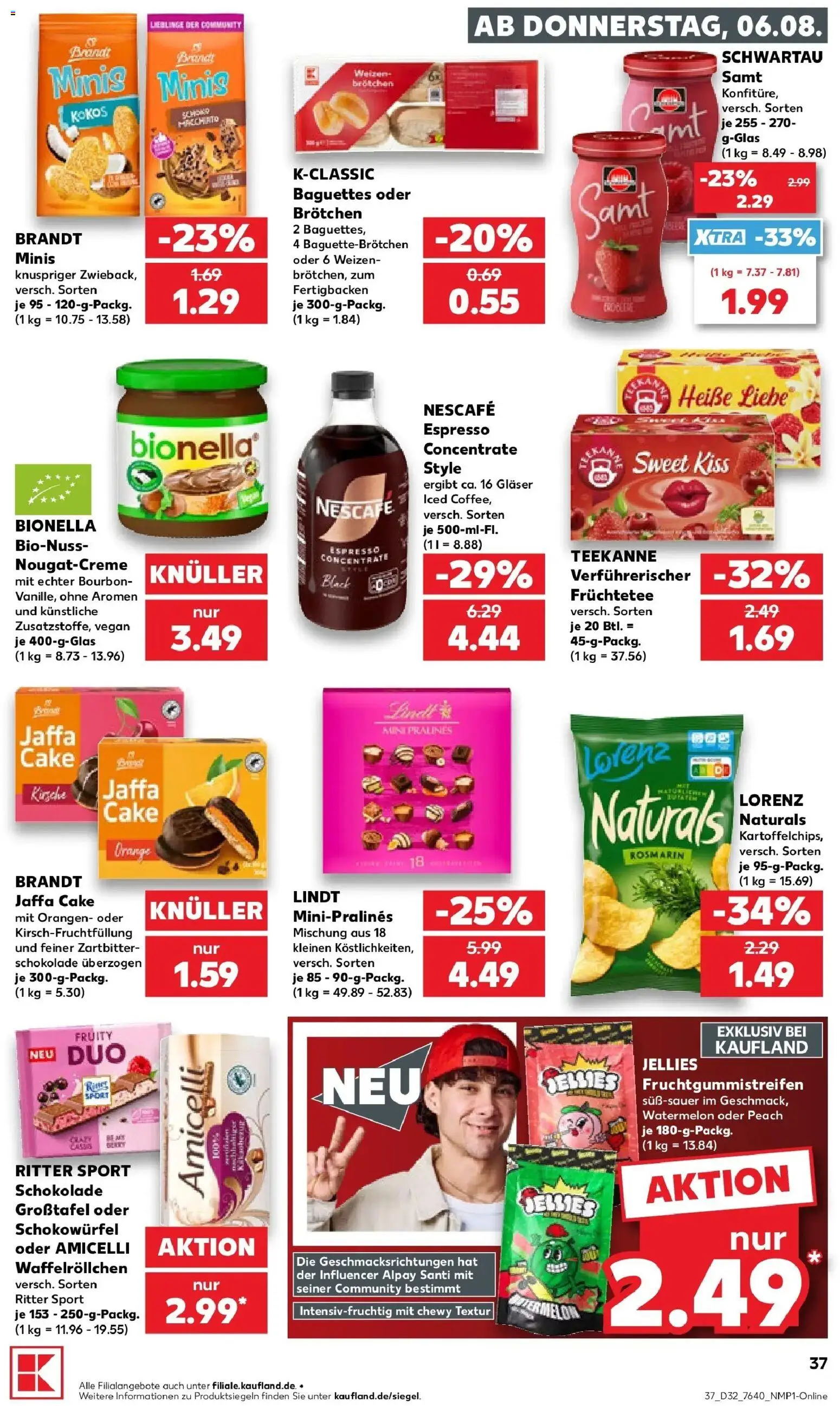 Kaufland Prospekt Bottrop – gültig ab 03.08.2026 | Seite: 46 | Produkte: Nescafe, Schokolade, Teekanne, Bourbon