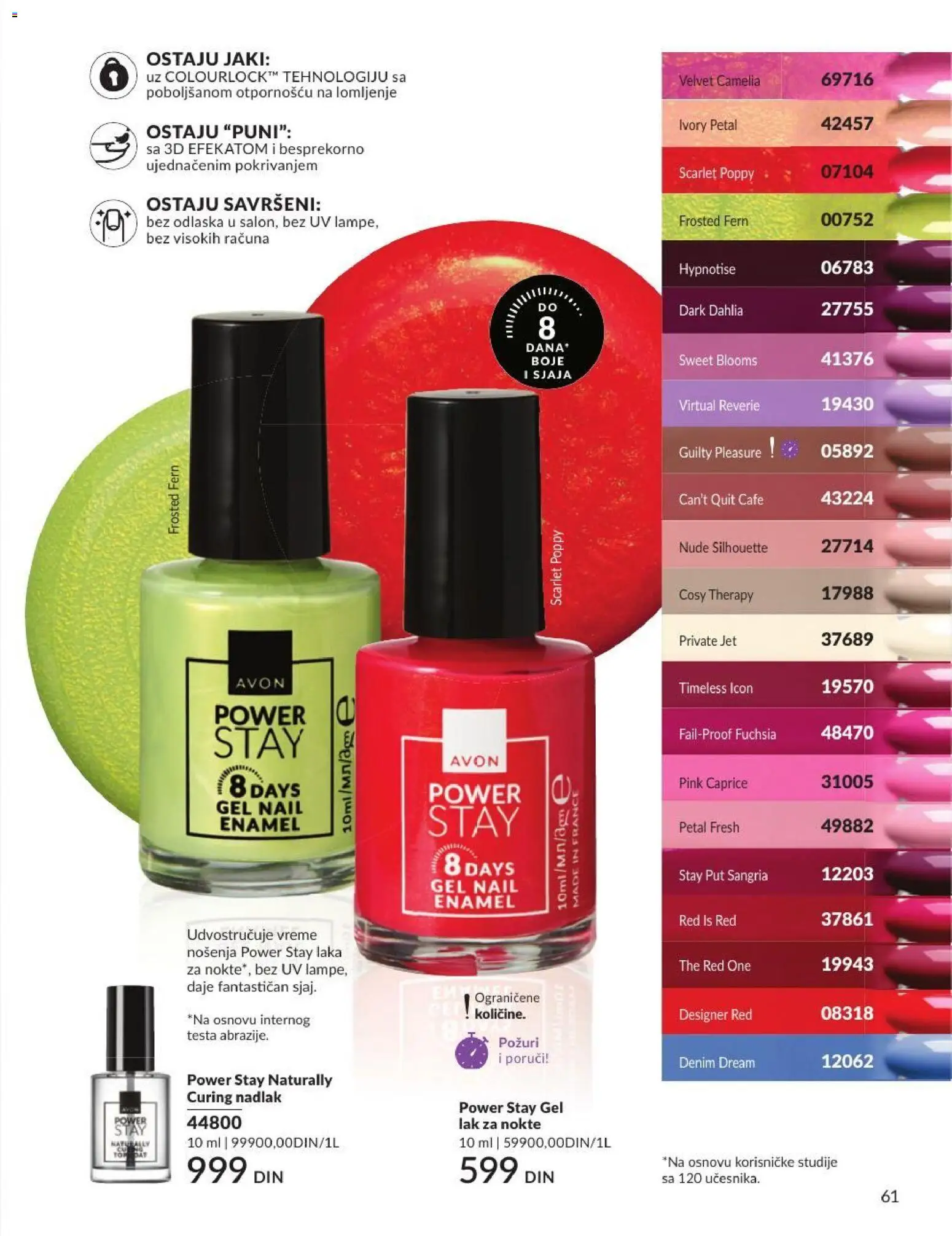 AVON katalog - važi od 01.07.2026 | Strana: 61 | Proizvode: Lak za nokte