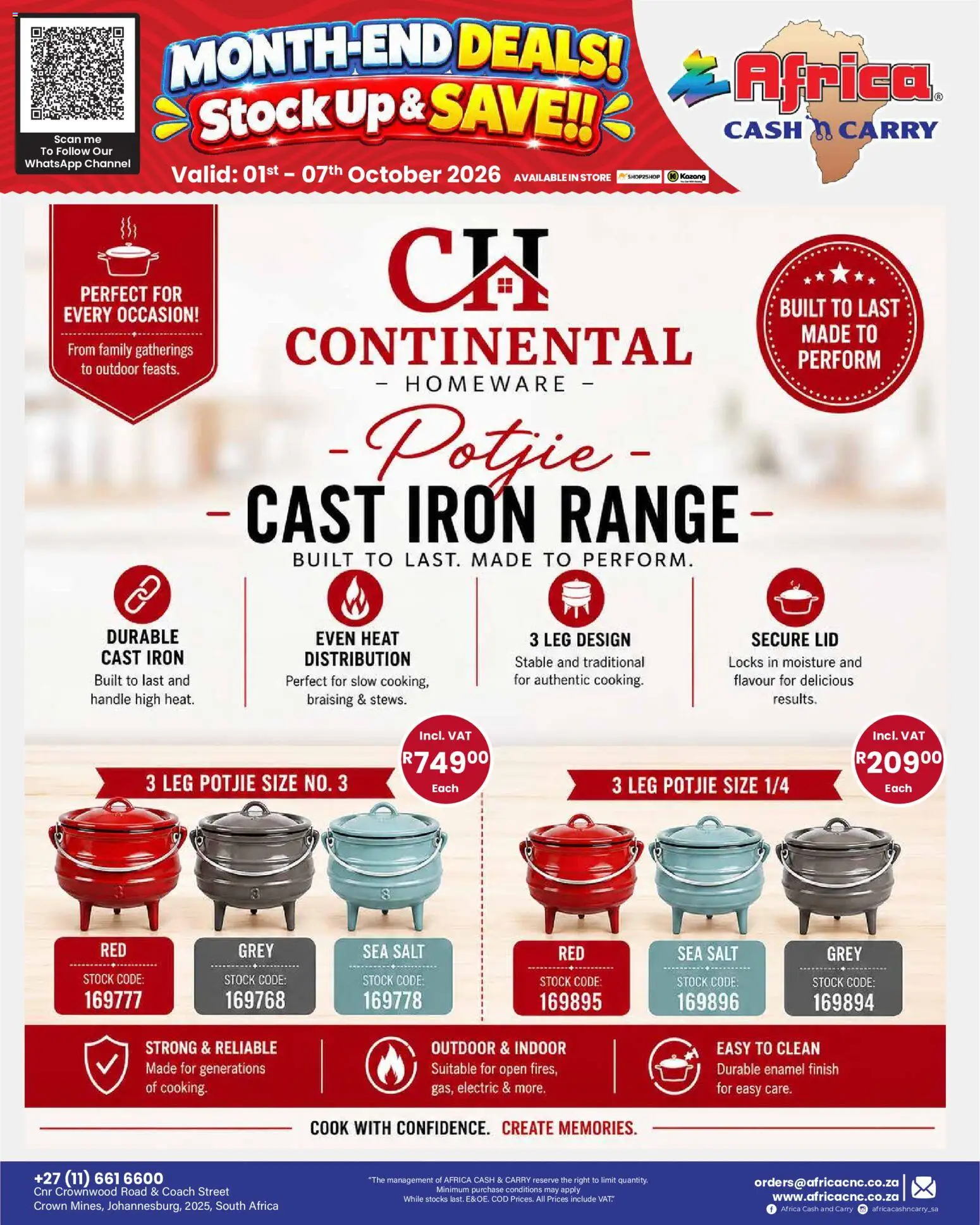 New Africa Cash & Carry catalogue – valid from 01/10/2026 | Page: 52 | Products: Iron, Stock, Enamel, Salt