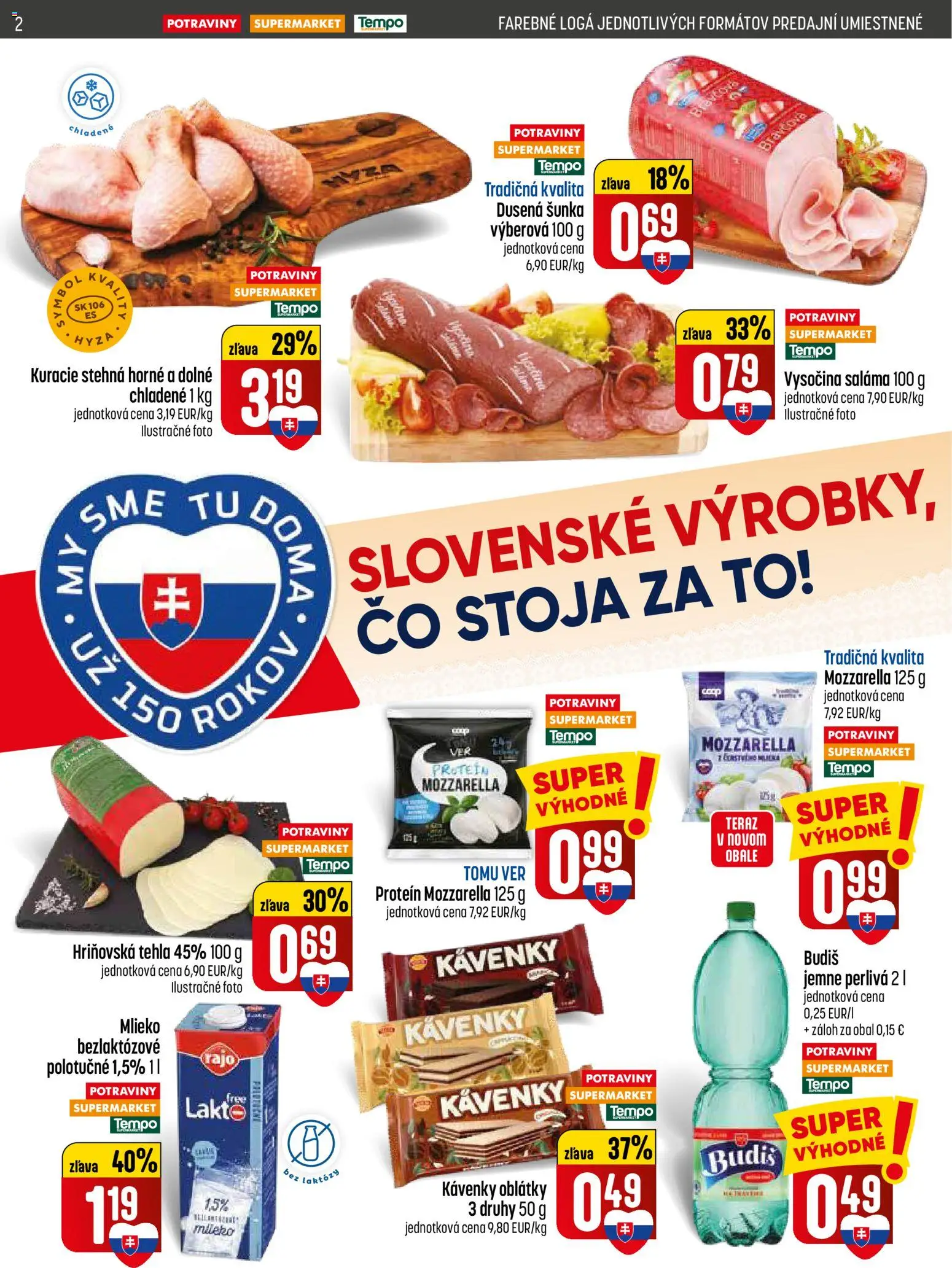 Nové COOP Jednota akcie – leták je platný od 30.04.2026 | Strana: 2 | Produkty: Saláma, Šunka, Protein, Budiš
