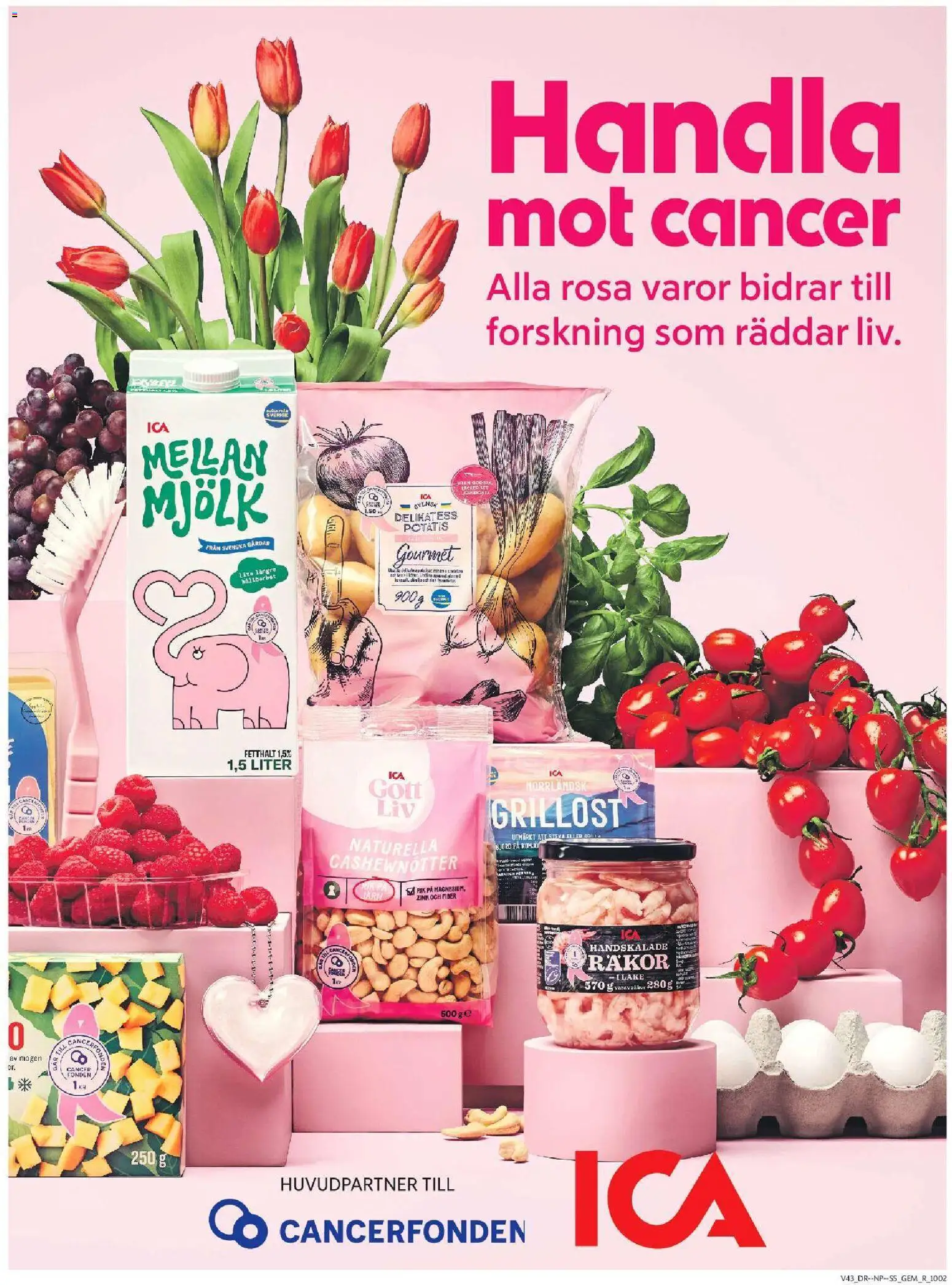 ICA Supermarket reklamblad aktuell från 19/10/2026 | Sida: 7 | Produkter: Grillost, Cashewnötter, Räkor, Potatis