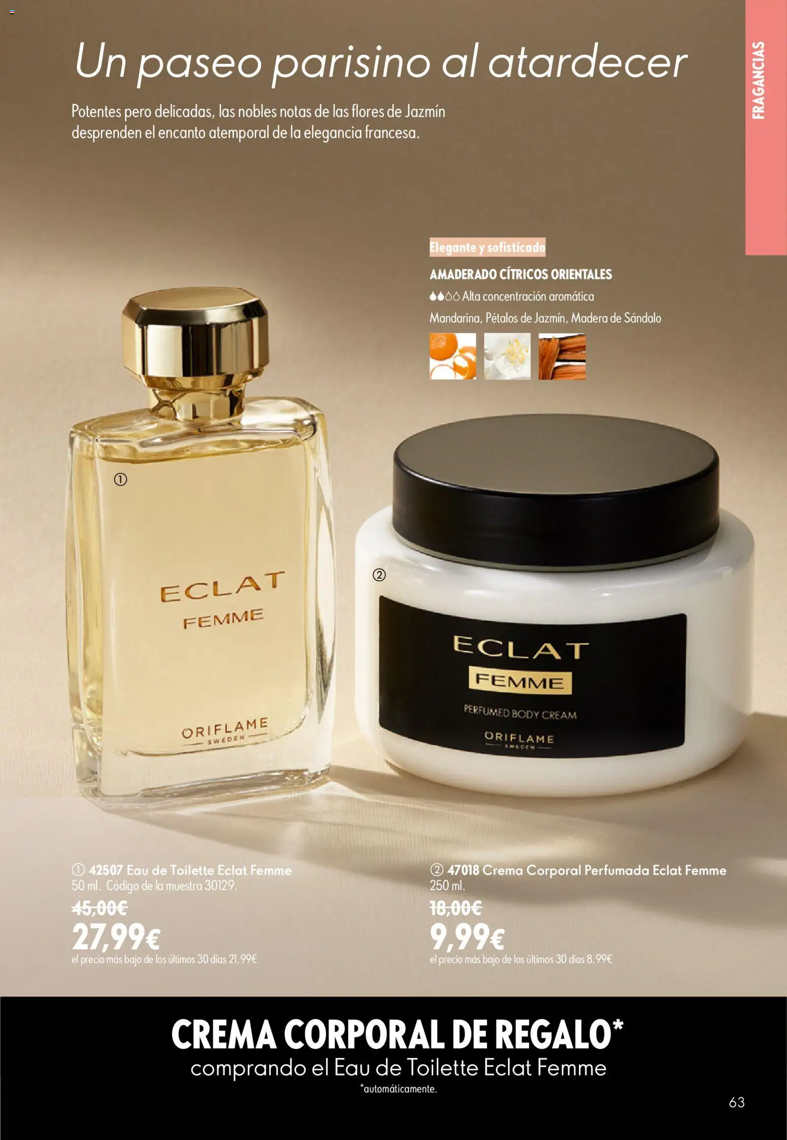 Oriflame - Catálogo Campaña 11 │ válido desde el 05/08/2026 | Página: 63 | Productos: Eau de toilette, Crema, Body
