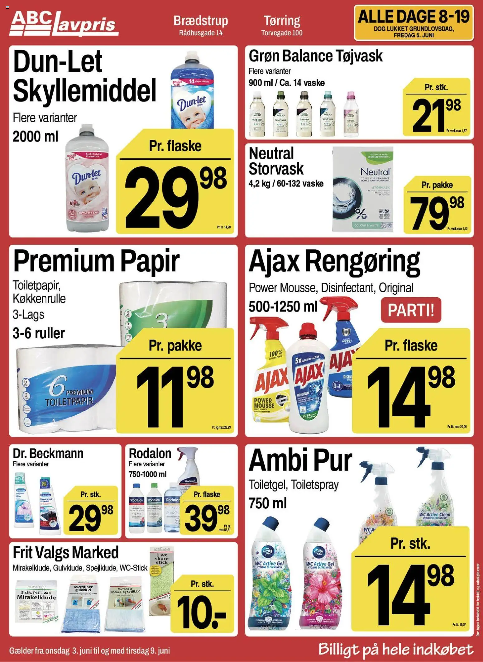 Abc Lavpris tilbudsavis – gyldig fra 03.06.2026 | Side: 13 | Produkter: Skyllemiddel