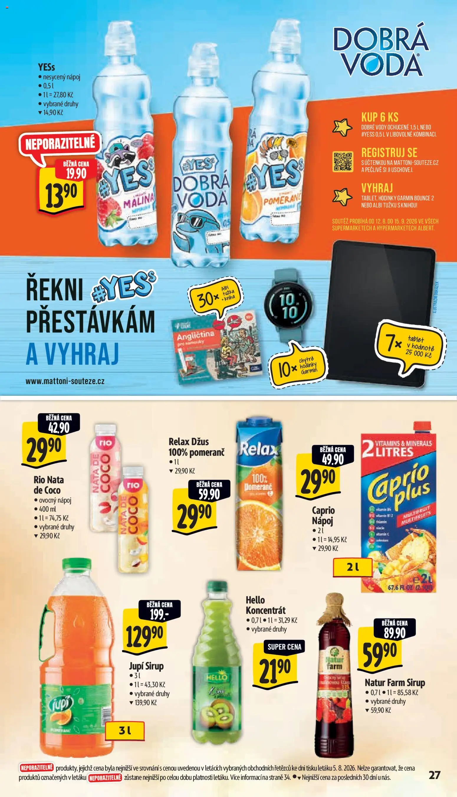 Albert leták - Hypermarket od 12.08.2026 | Strana: 37 | Produkty: Hodinky, Tablet, Jupí, Tužka