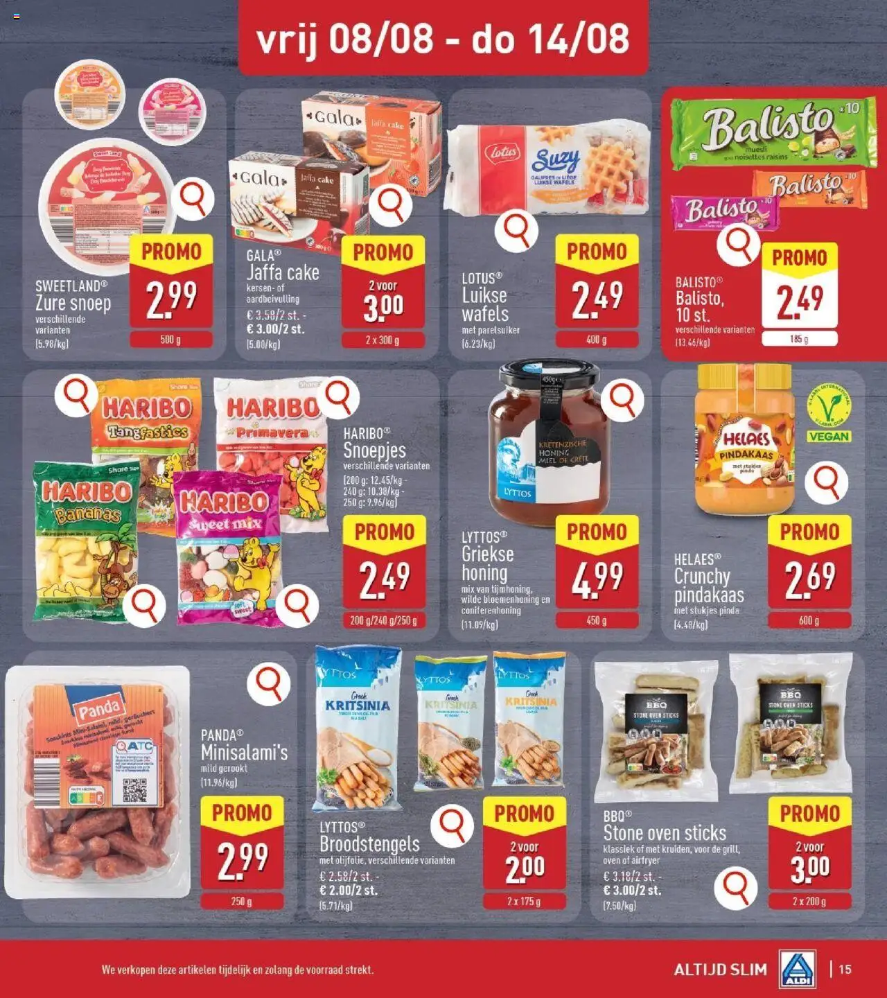 {H1} | Pagina: 15 | Producten: Snoepjes, Muesli, Pindakaas, Kersen