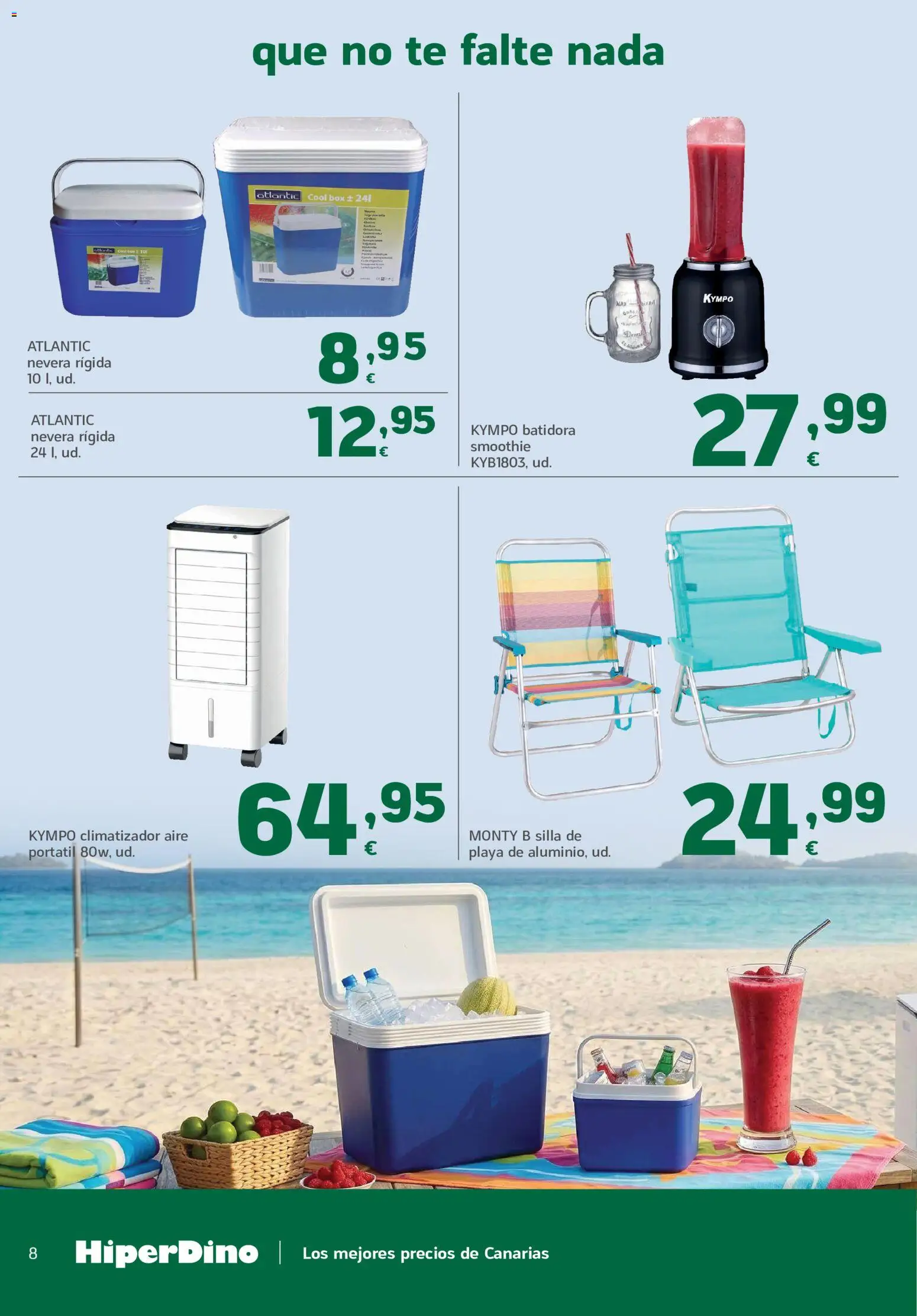 HiperDino folleto │ válido desde el 23/06/2026 | Página: 8 | Productos: Té, Nevera, Batidora, Silla