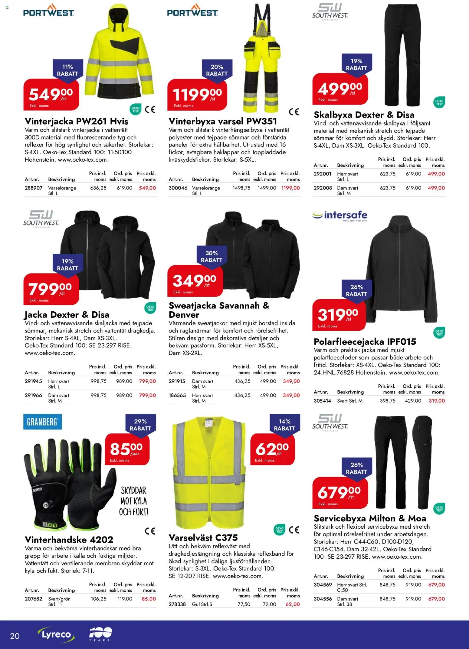 Lyreco reklamblad aktuell från 01/10/2026 | Sida: 20 | Produkter: Jacka