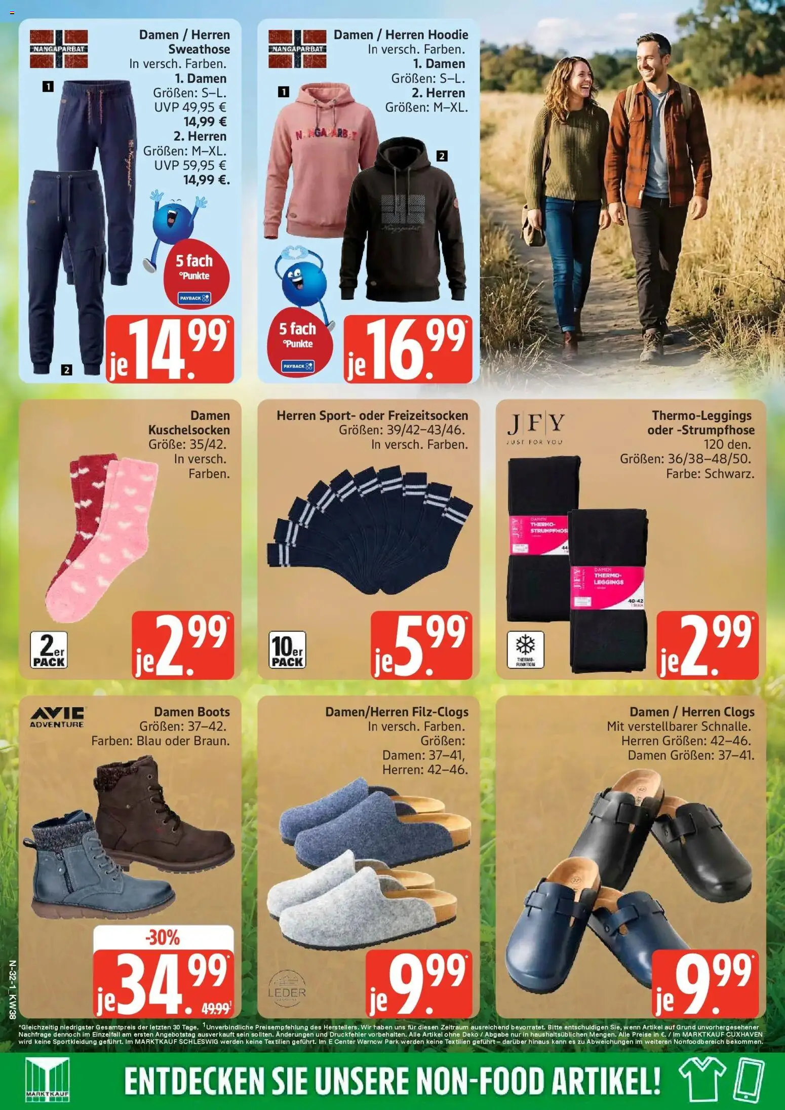 Edeka Prospekt Rostock (ab 14.09.2026) » Angebote Online | Seite: 39 | Produkte: Sweathose, Hoodie, Leggings, Strumpfhose