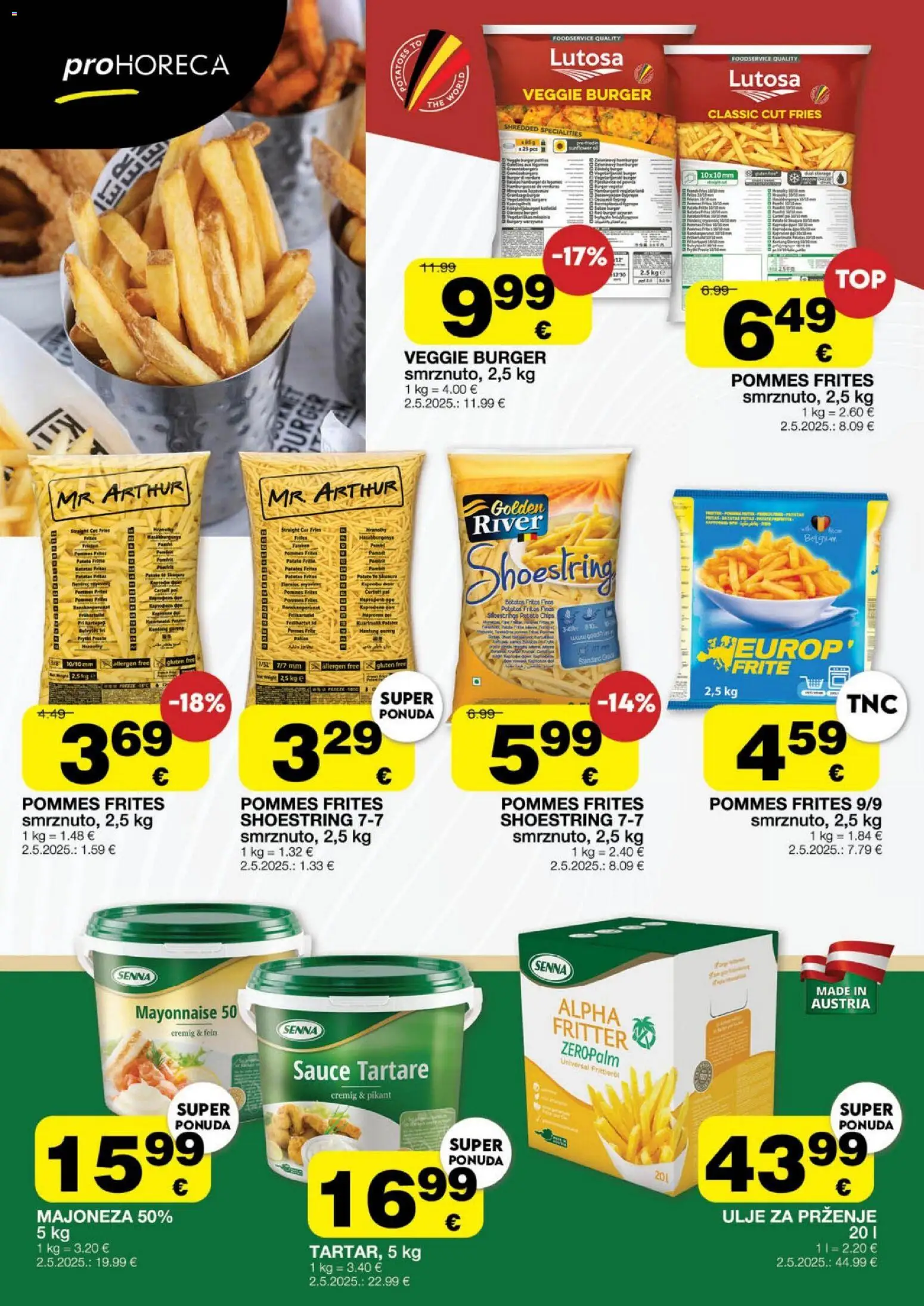 Stanić Diskont katalog | vrijedi od 29.04.2026 | Stranica: 14 | Proizvodi: Pommes frites, Ulje, Majoneza