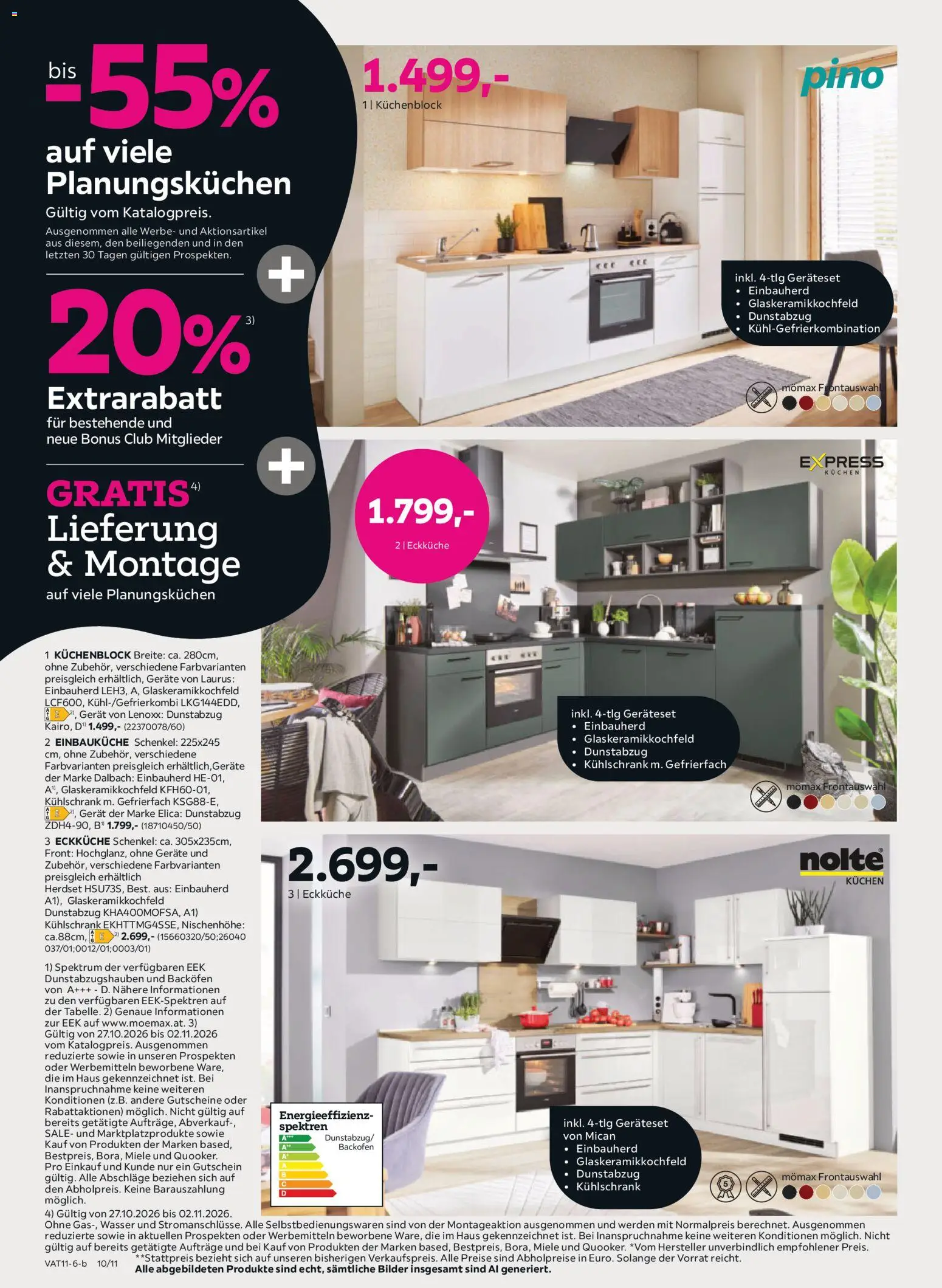 Mömax Prospekt aktuell gültig ab 27.10.2026 | Seite: 10 | Produkte: Wasser, Kühlschrank