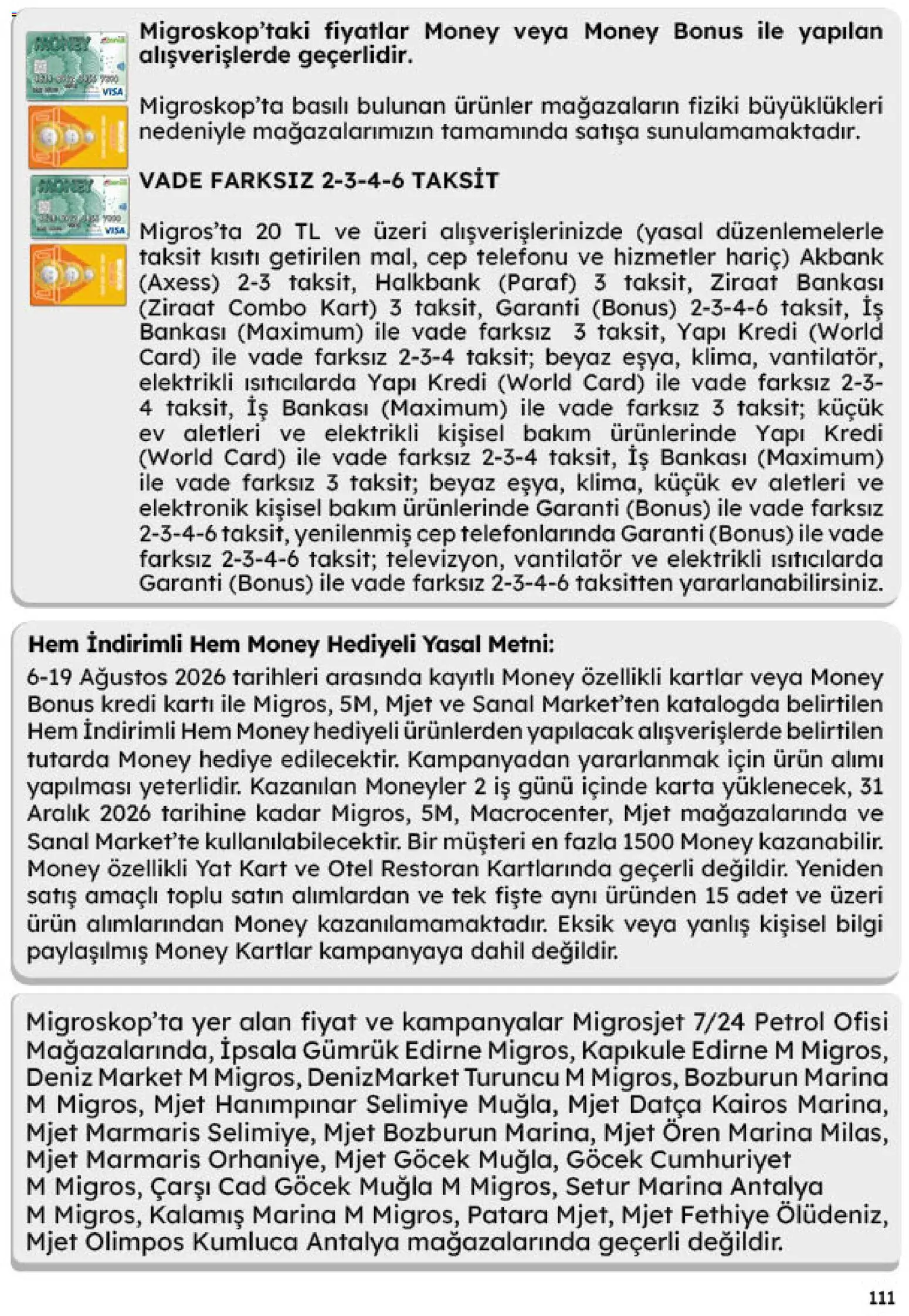 Migros Katalog - Migroskop - 06 Ağustos 2026 tarihinden itibaren geçerlidir | Sayfa: 111